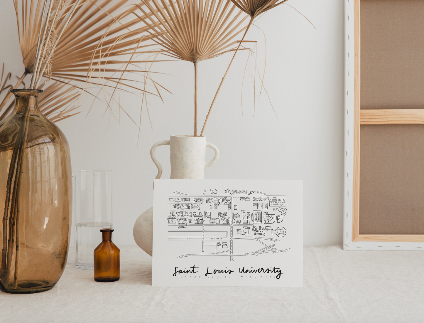 Saint Louis University Campus Map Print