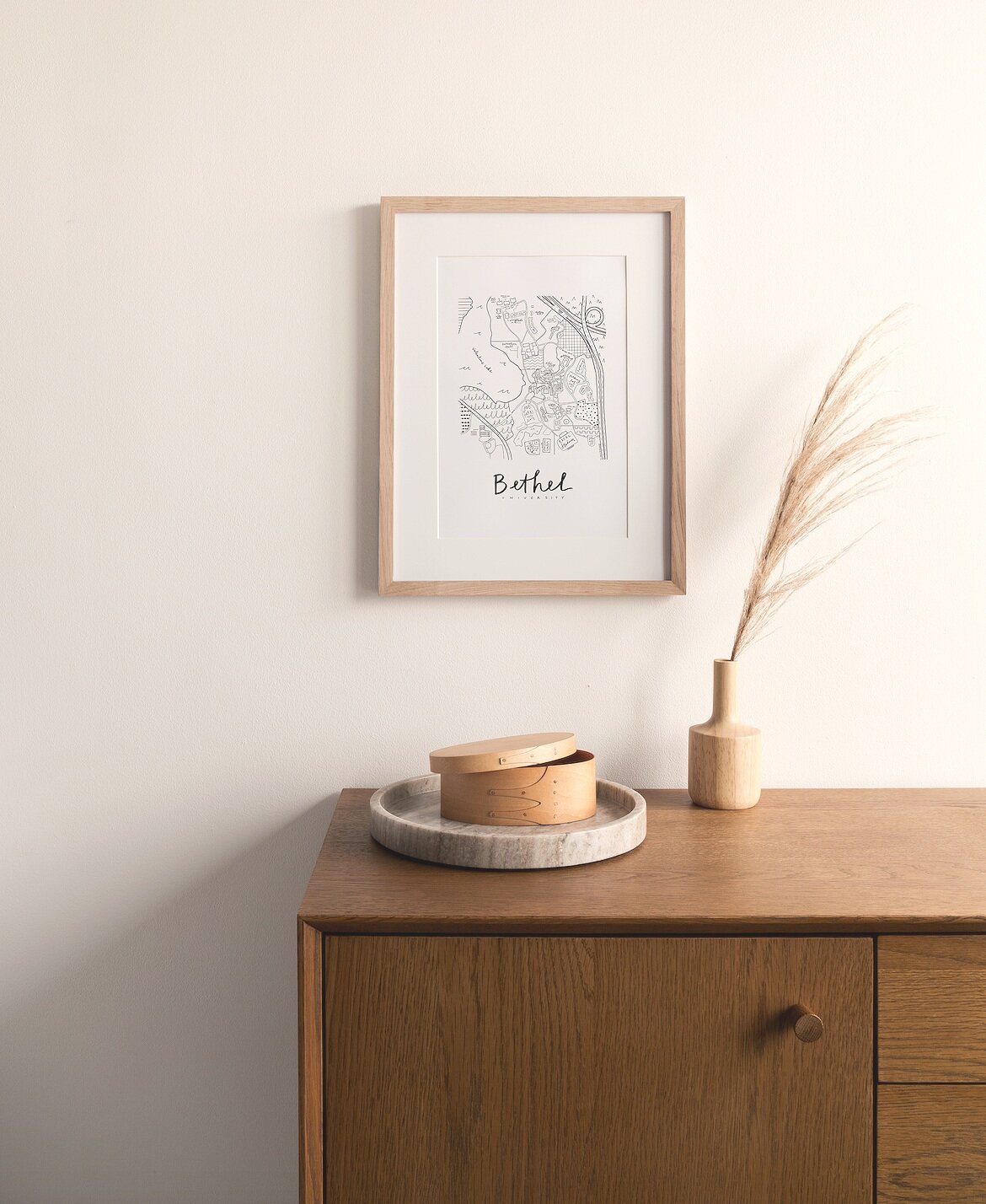 Bethel University Campus Map Print