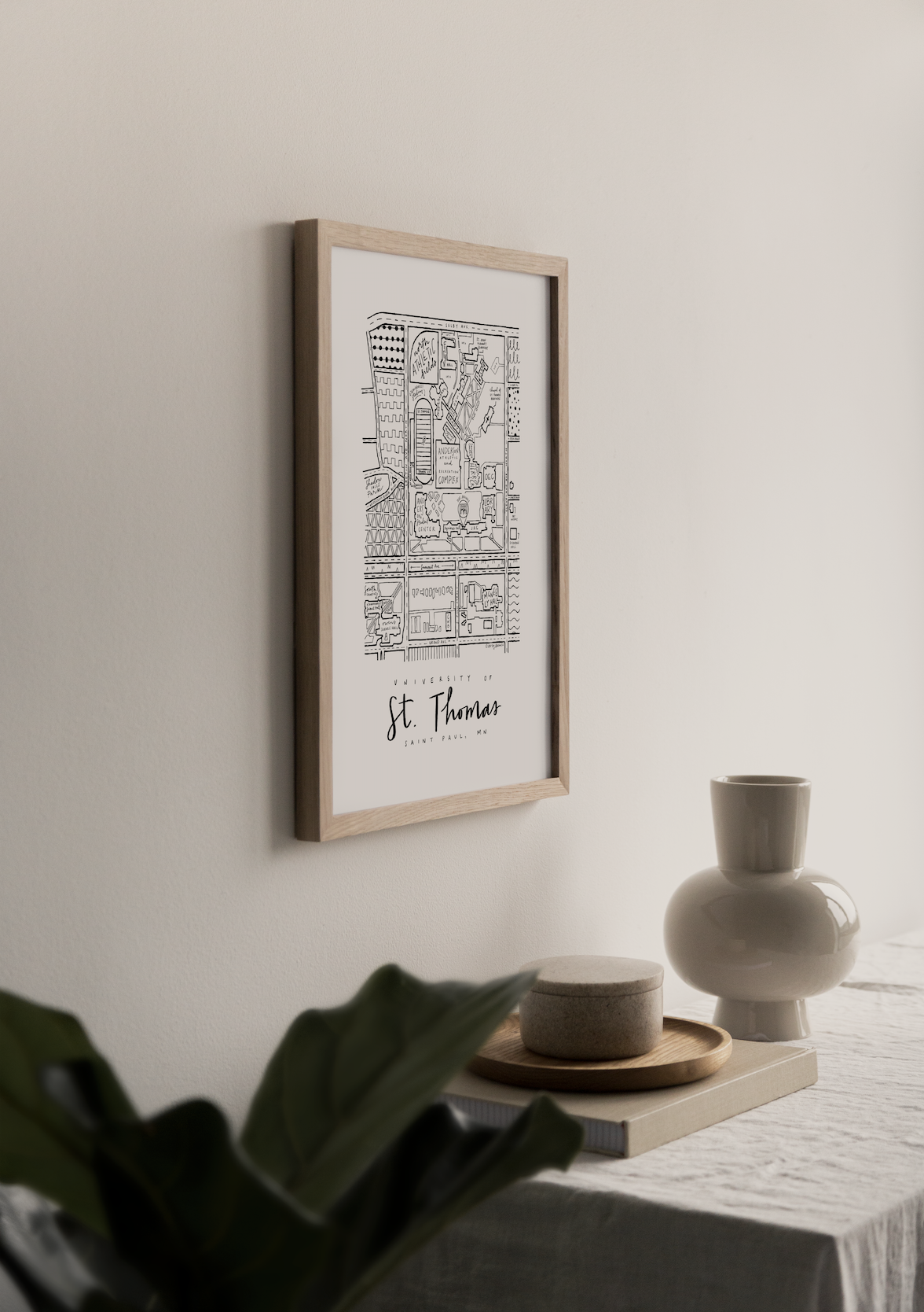 University of Saint Thomas (UST) Campus Map Print