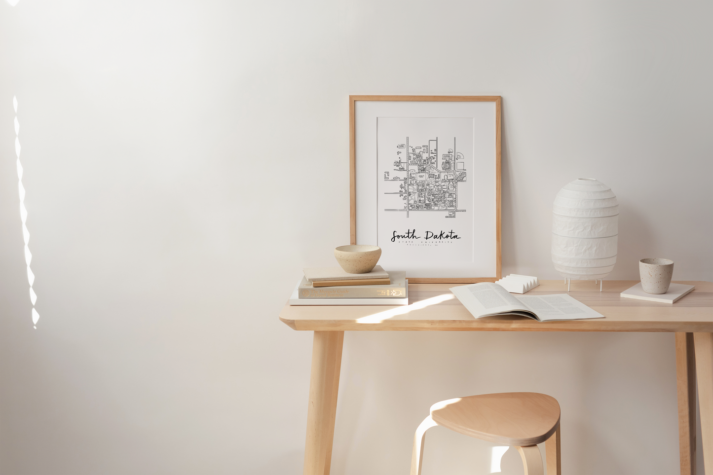 South Dakota State University Campus Map Print