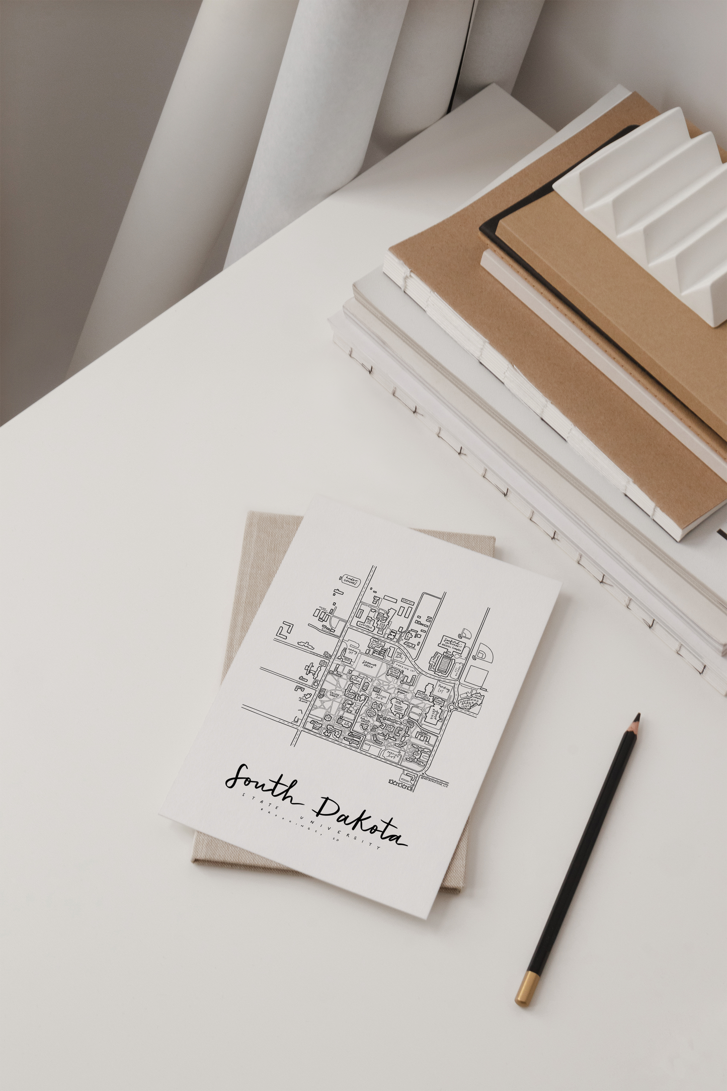 South Dakota State University Campus Map Print