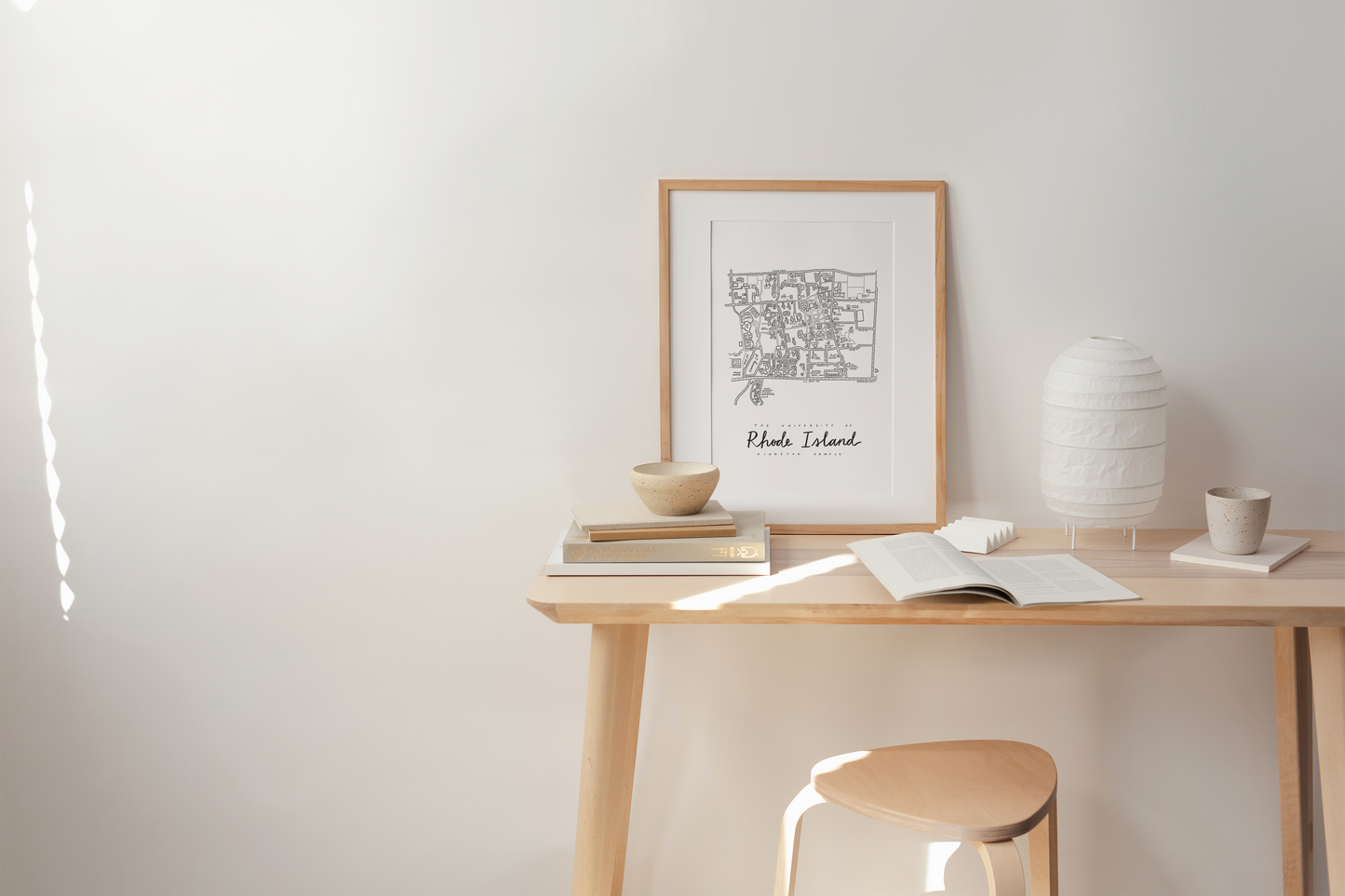 University of Rhode Island Campus Map Print