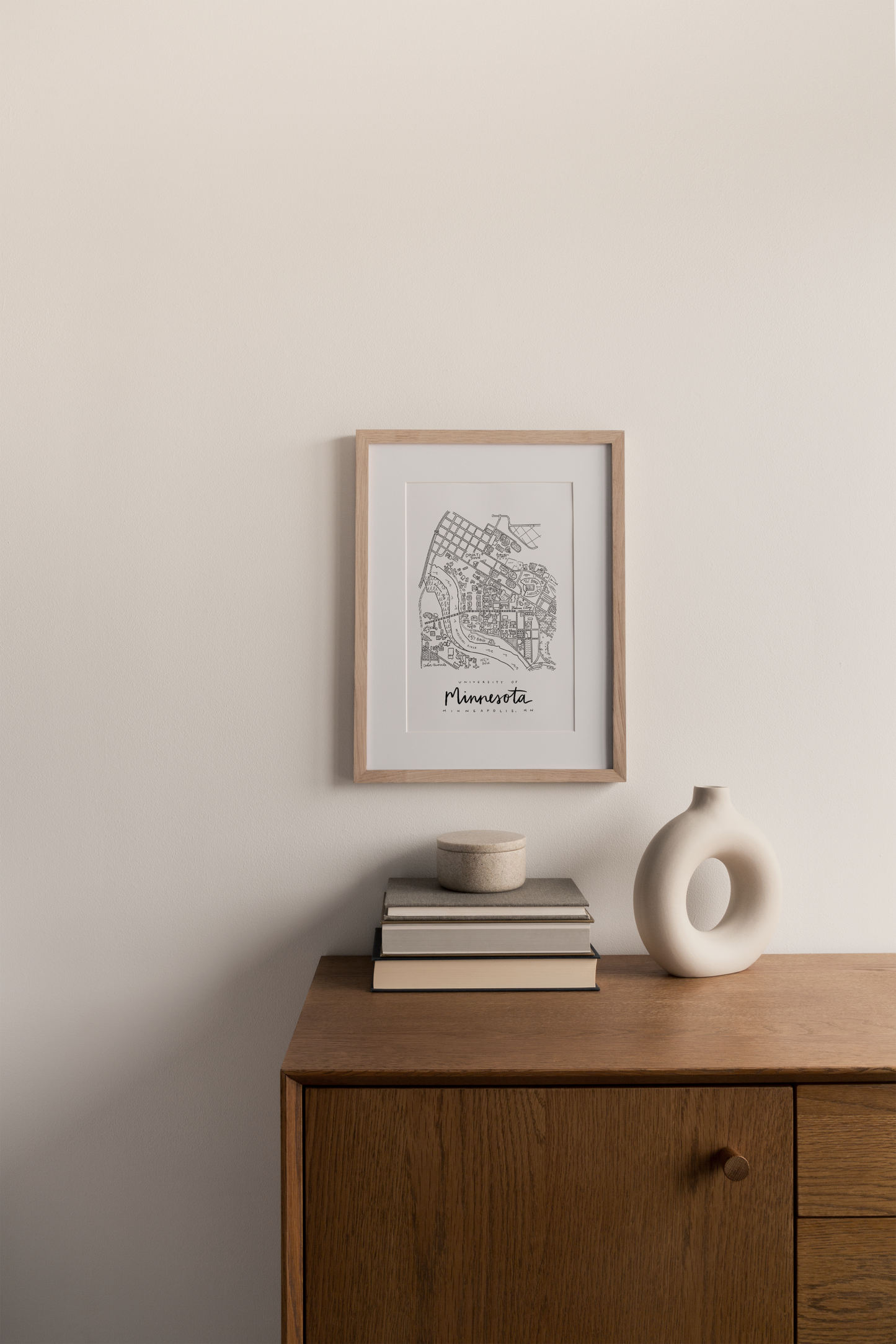 University of Minnesota (Minneapolis) Campus Map Print