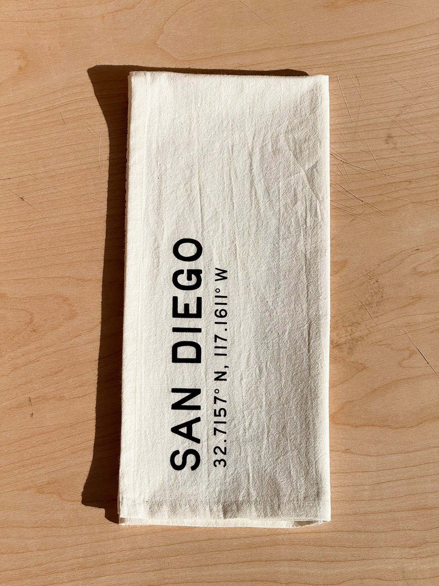 San Diego Map Tea Towel