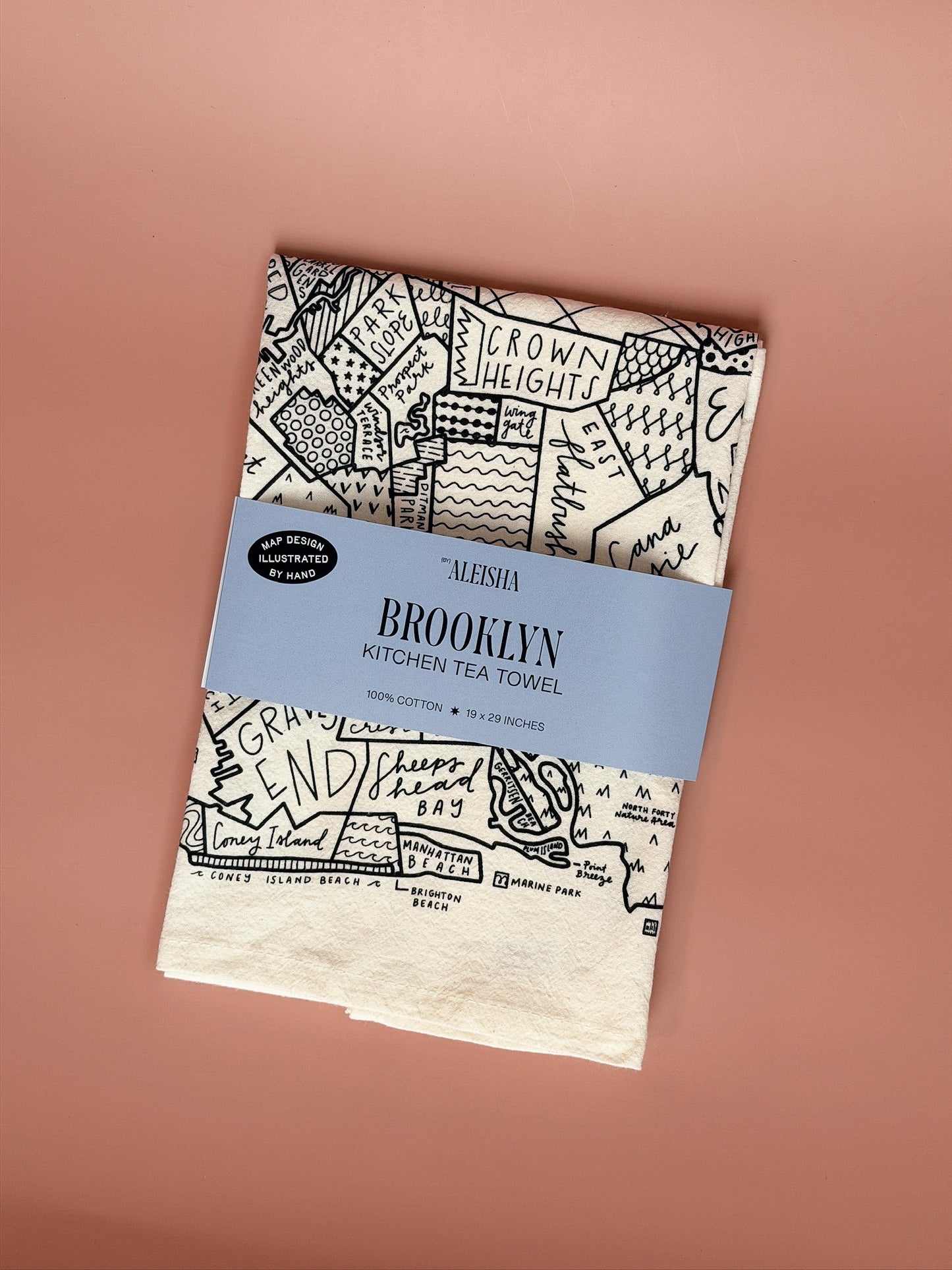 Brooklyn Map Tea Towel