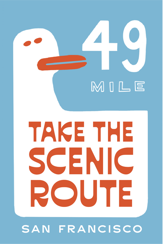 Take The Scenic Route Magnet