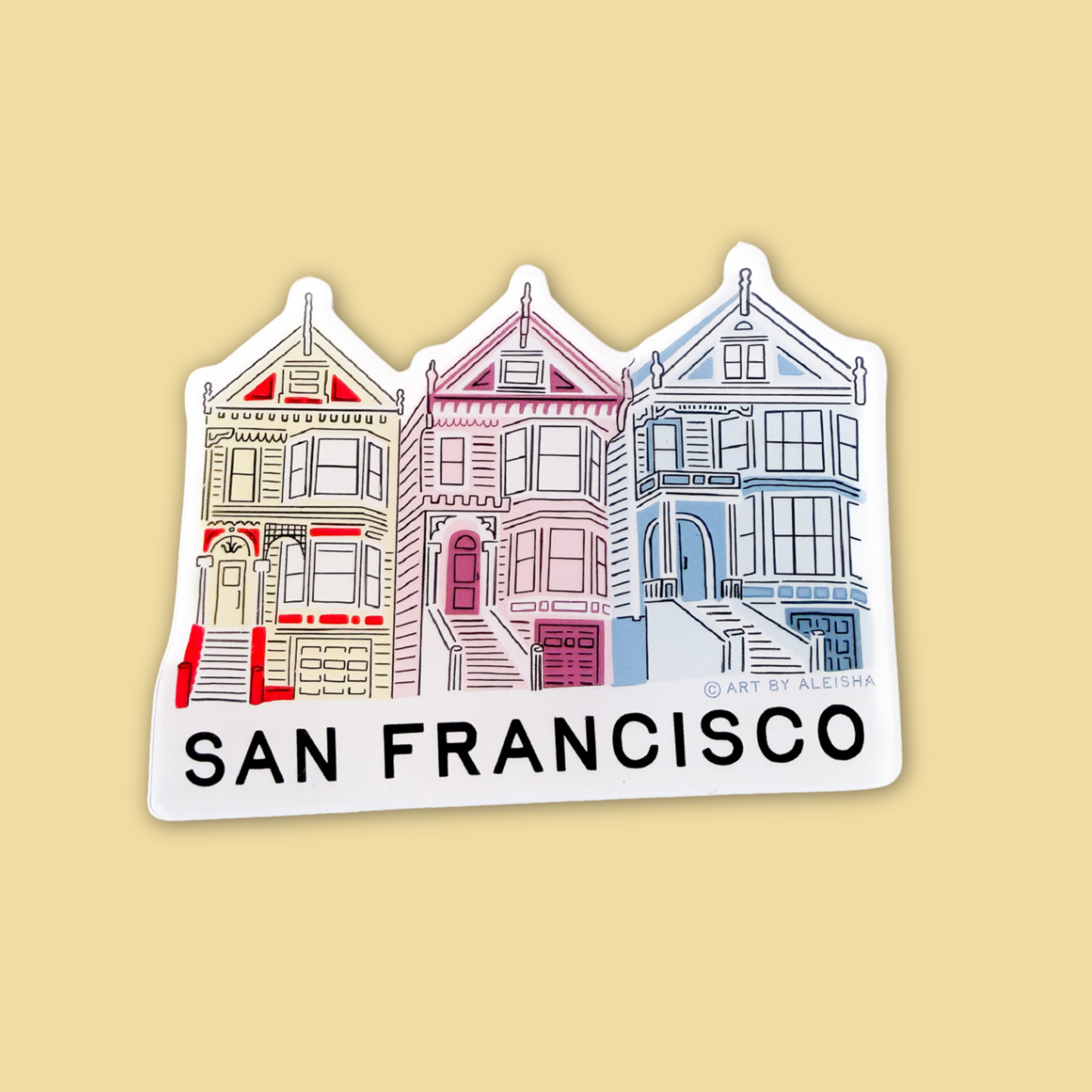 Painted Ladies Acrylic Magnet
