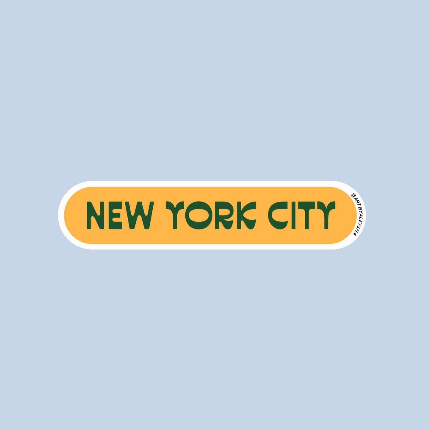 New York City Pill Sticker