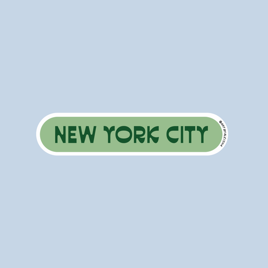 New York City Pill Sticker