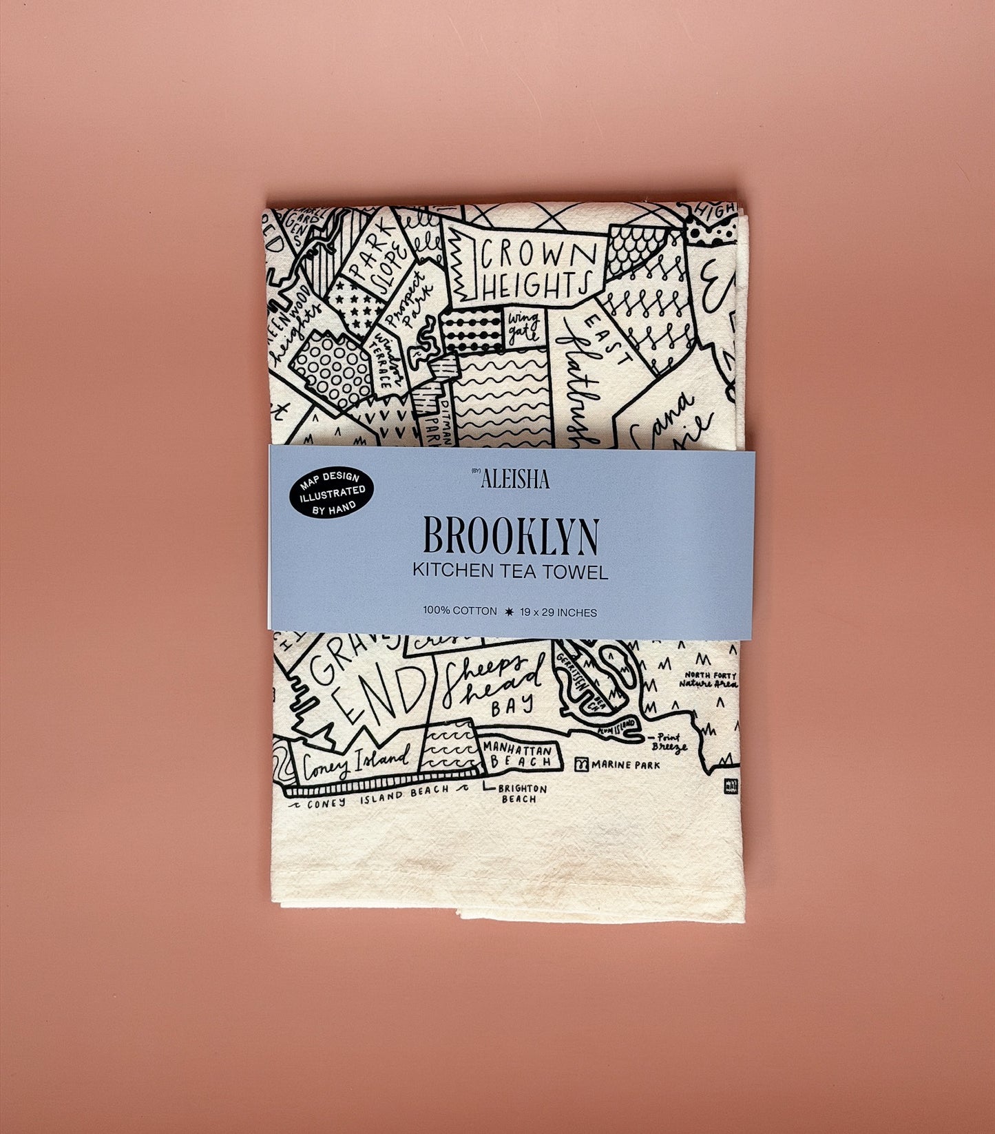 Brooklyn Map Tea Towel