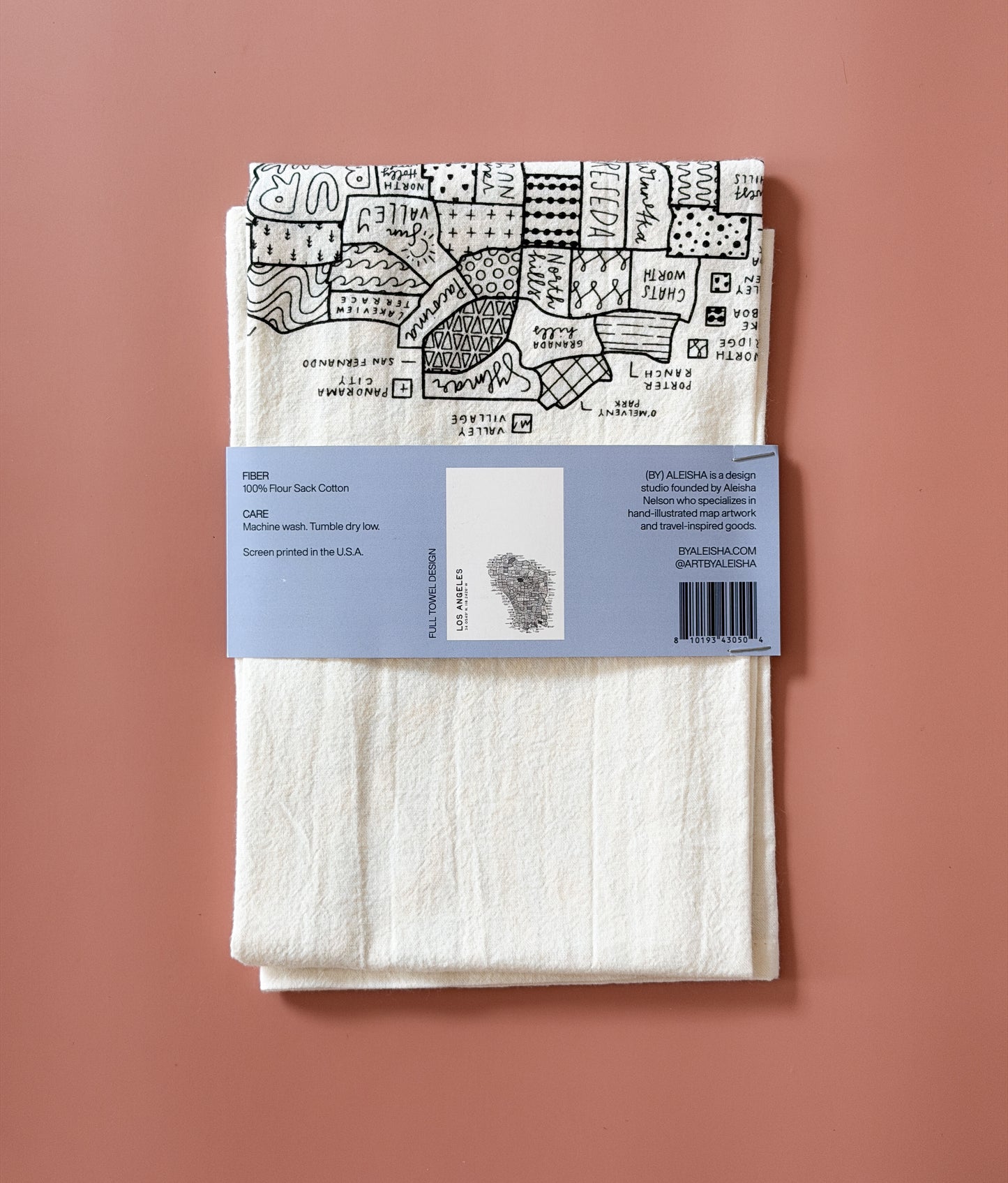 Los Angeles Map Tea Towel