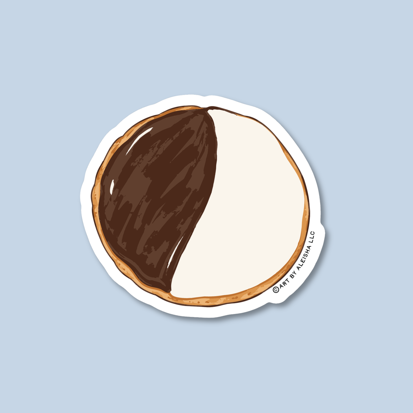 Black And White Cookie Sticker