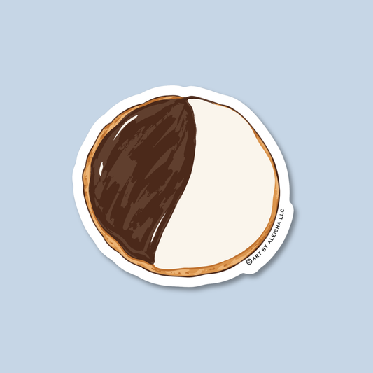 Black And White Cookie Sticker
