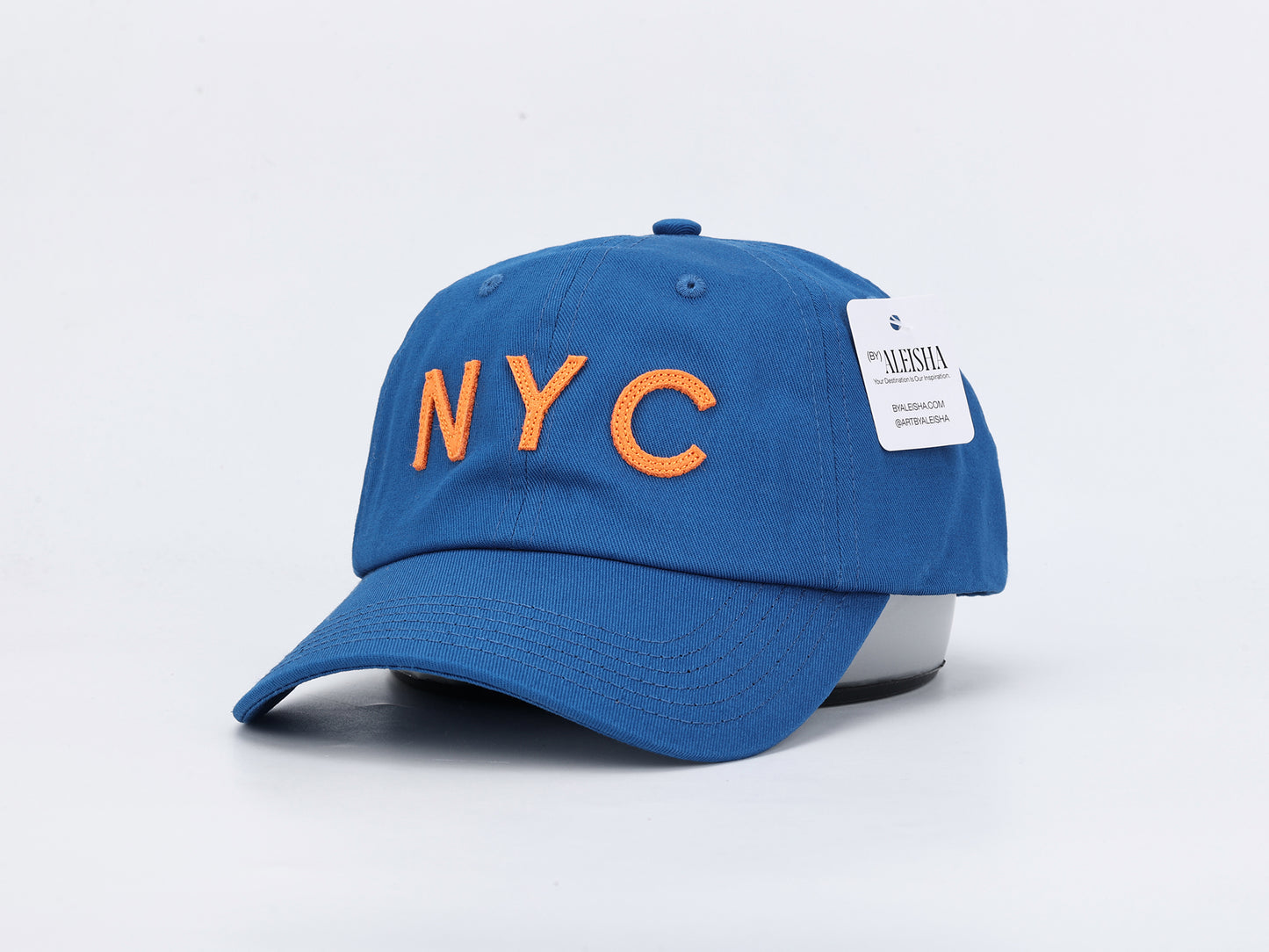 NYC Felt Lettered Dad Hat (Blue)