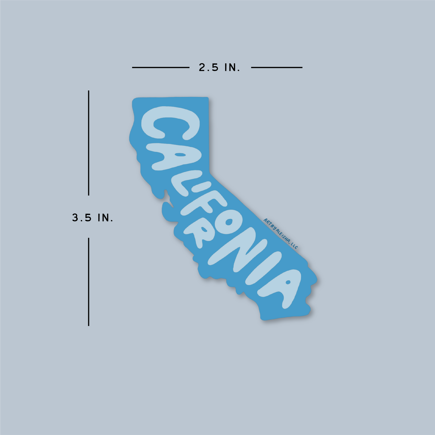 California State Die Cut Sticker