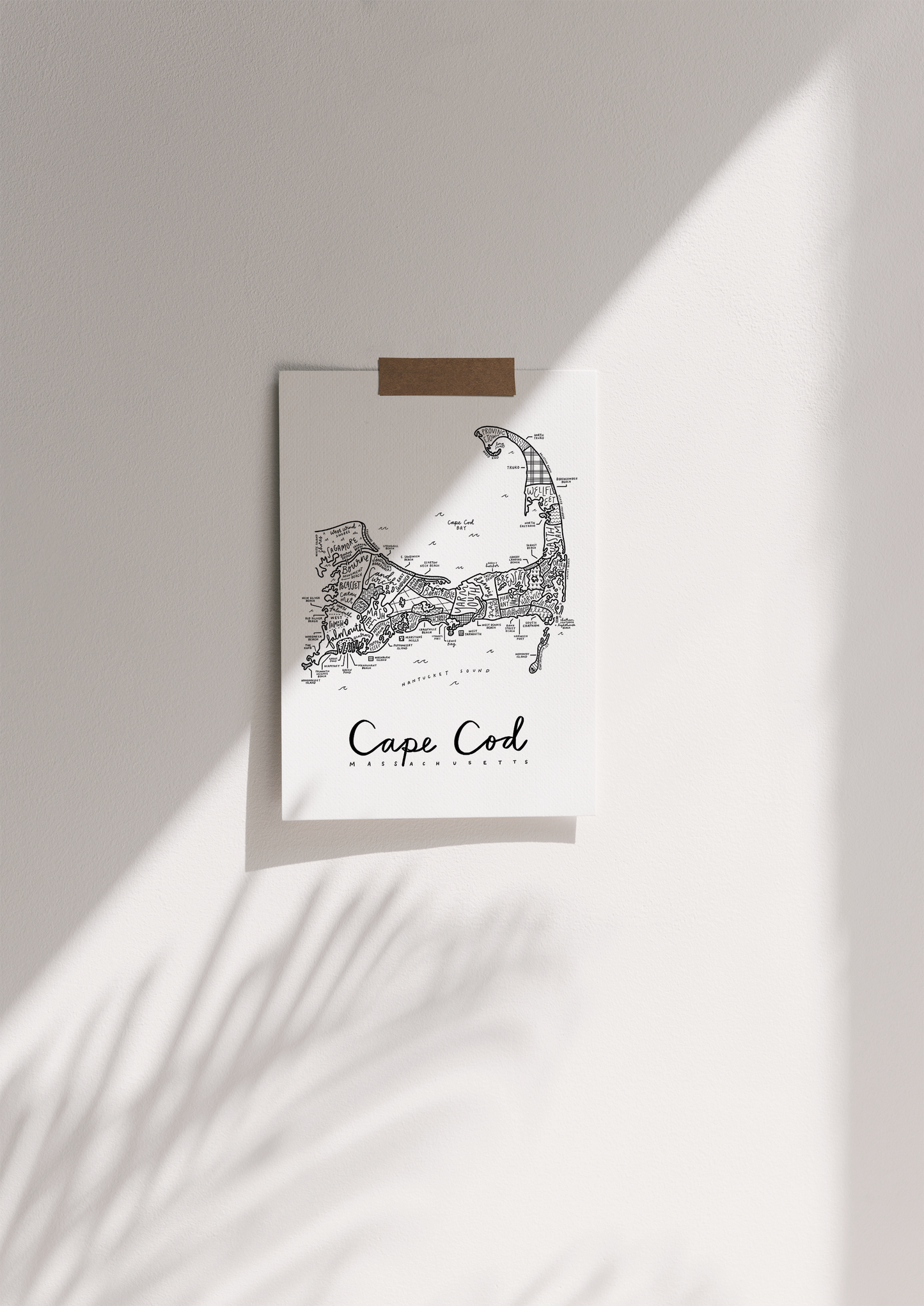 Cape Cod Map Print