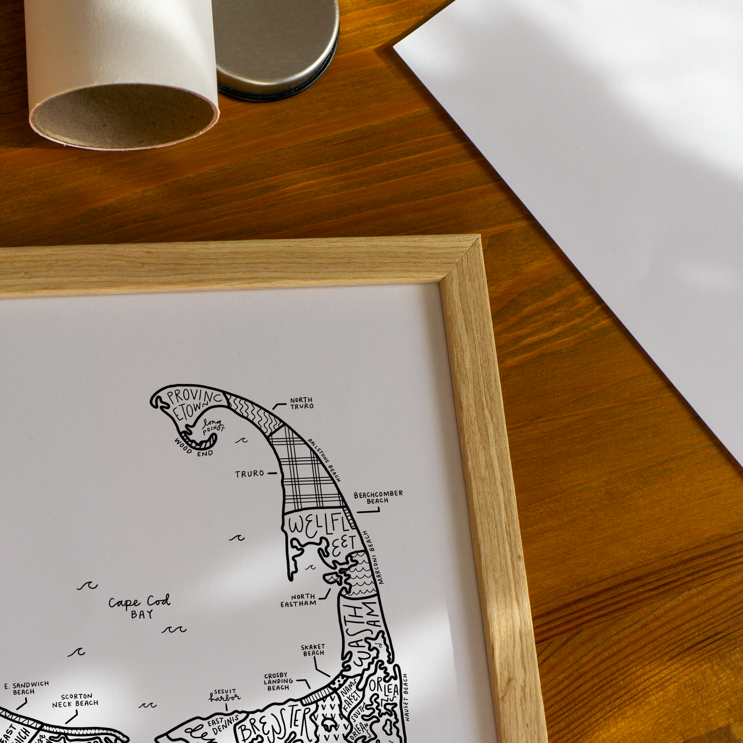 Cape Cod Map Print