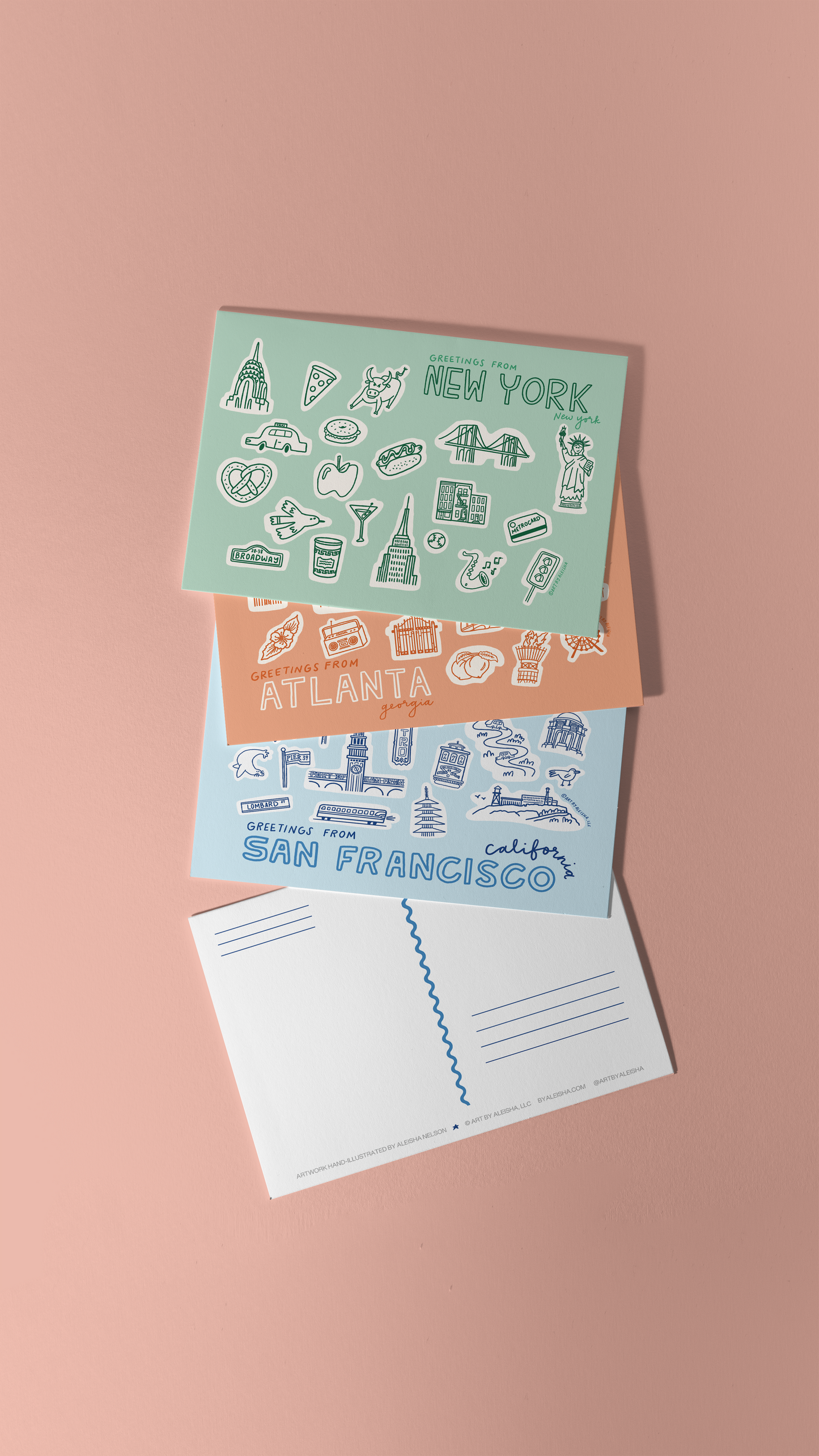 New York City Icons Postcard