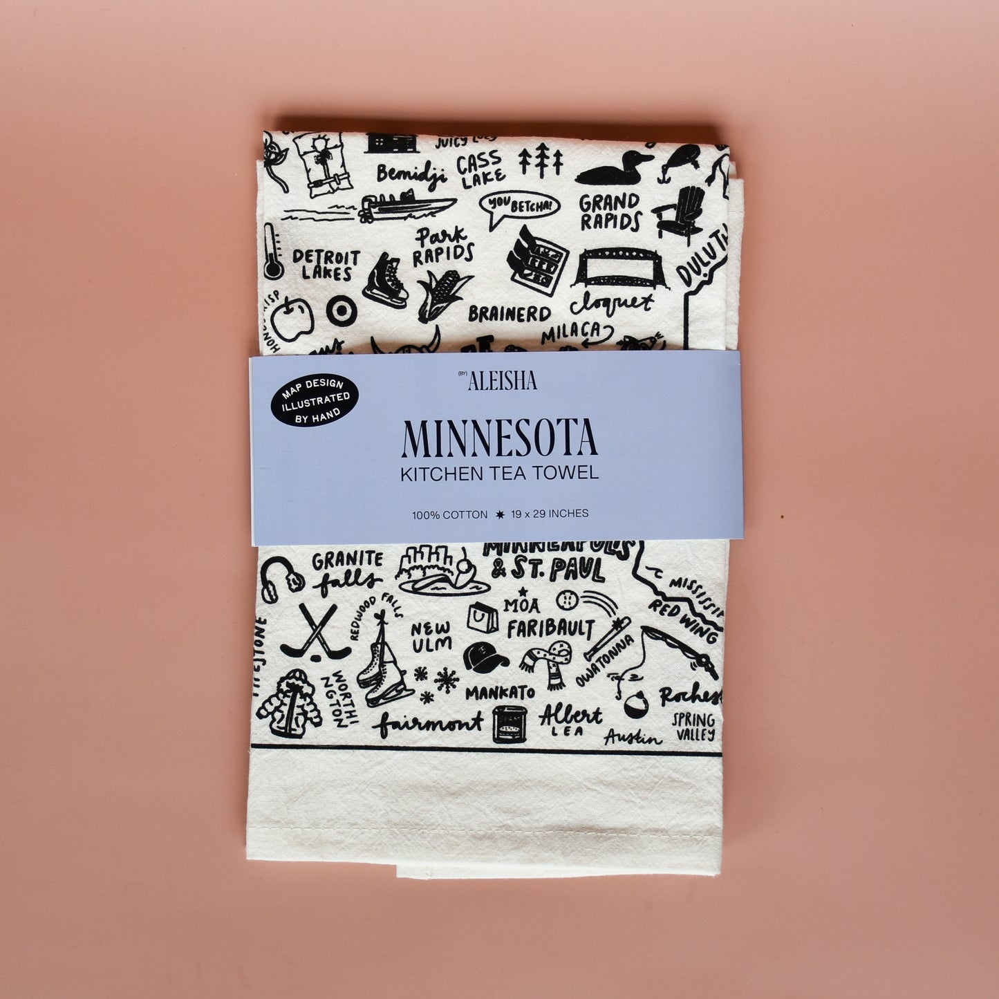 State of Minnesota Tea Towel