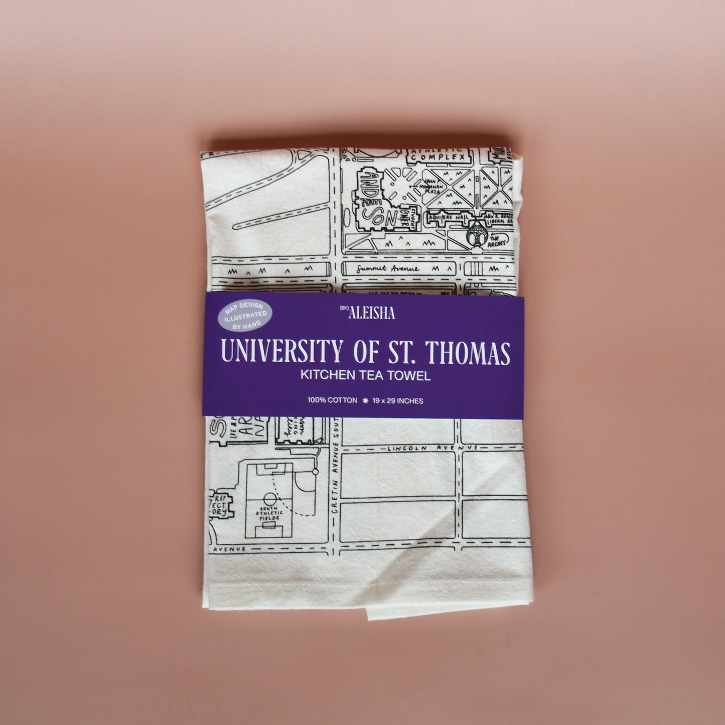 University of Saint Thomas Tea Towel