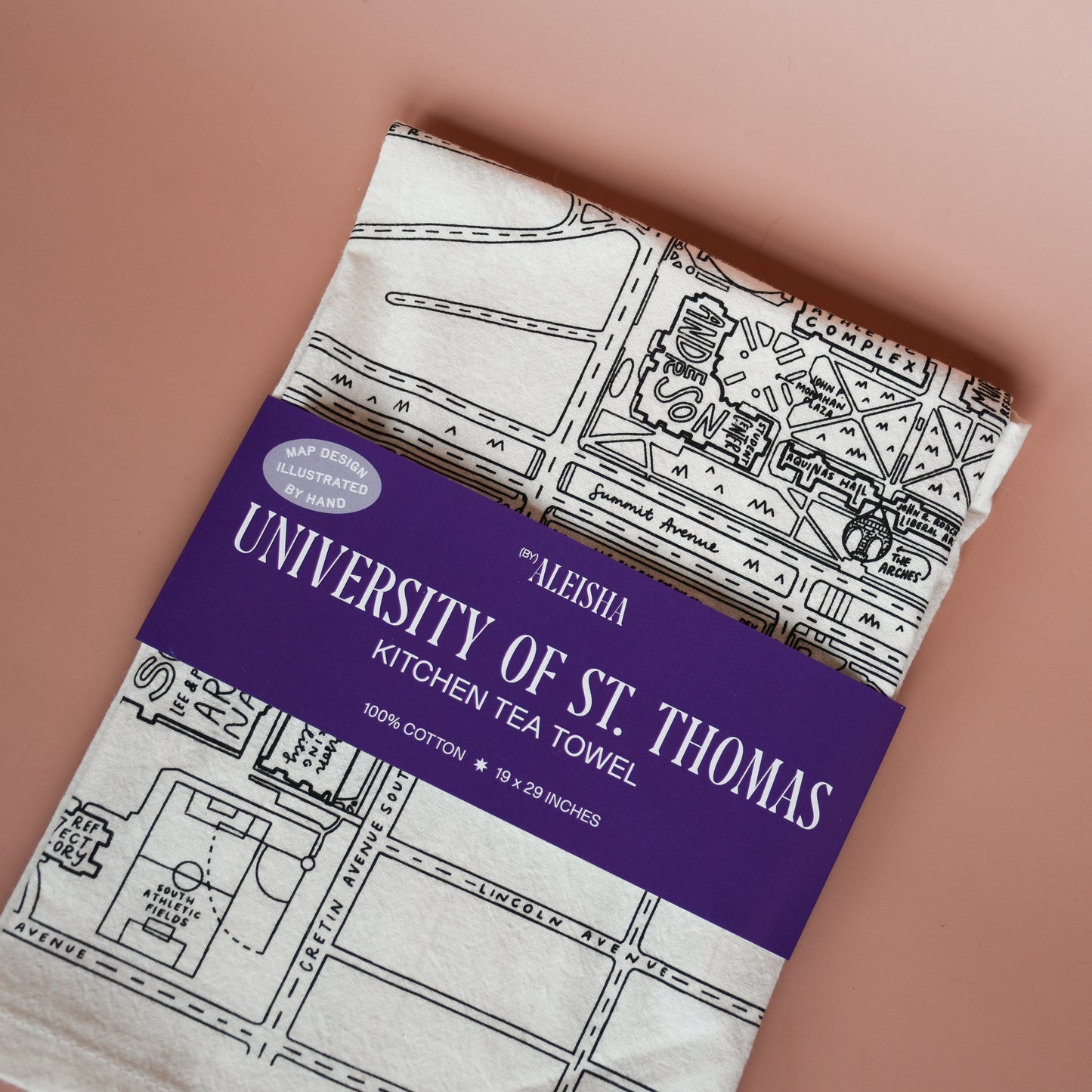 University of Saint Thomas Tea Towel