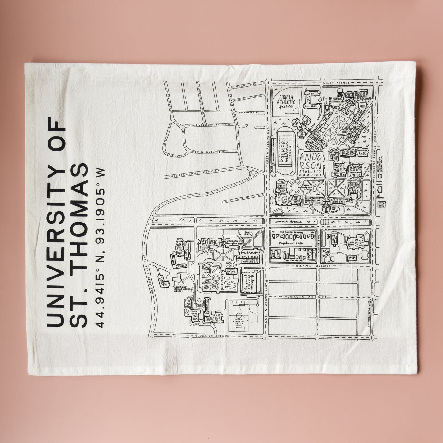 University of Saint Thomas Tea Towel