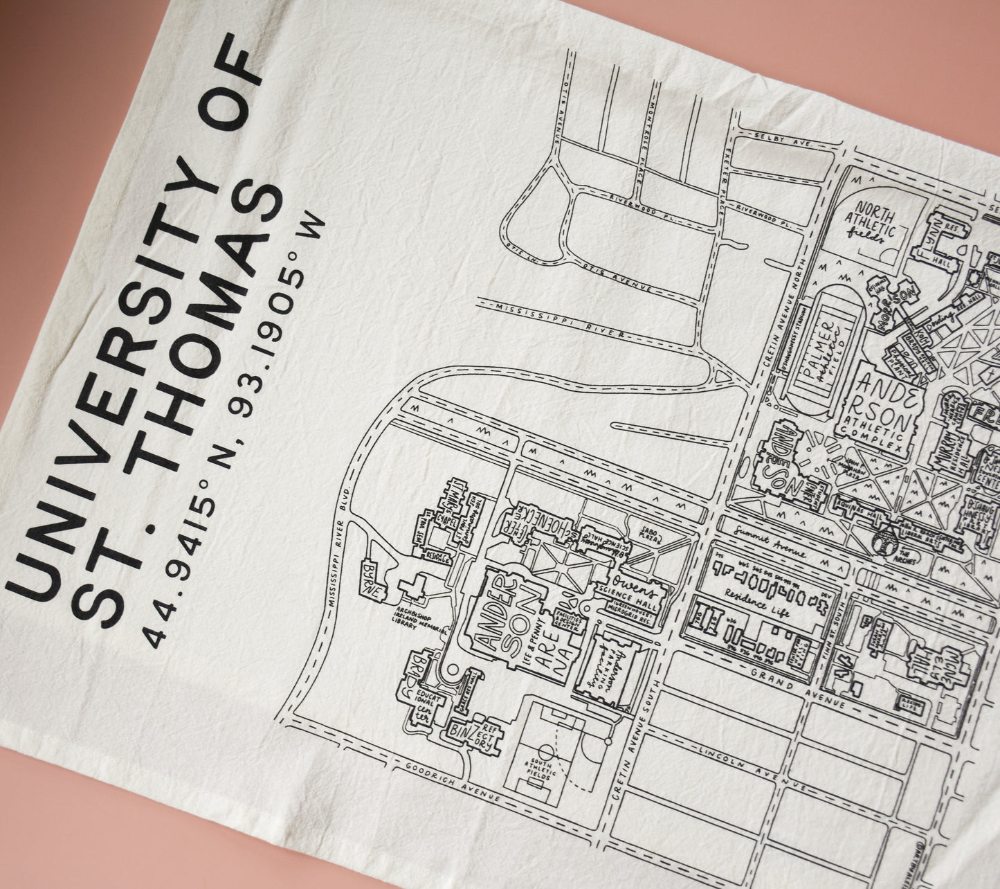 University of Saint Thomas Tea Towel