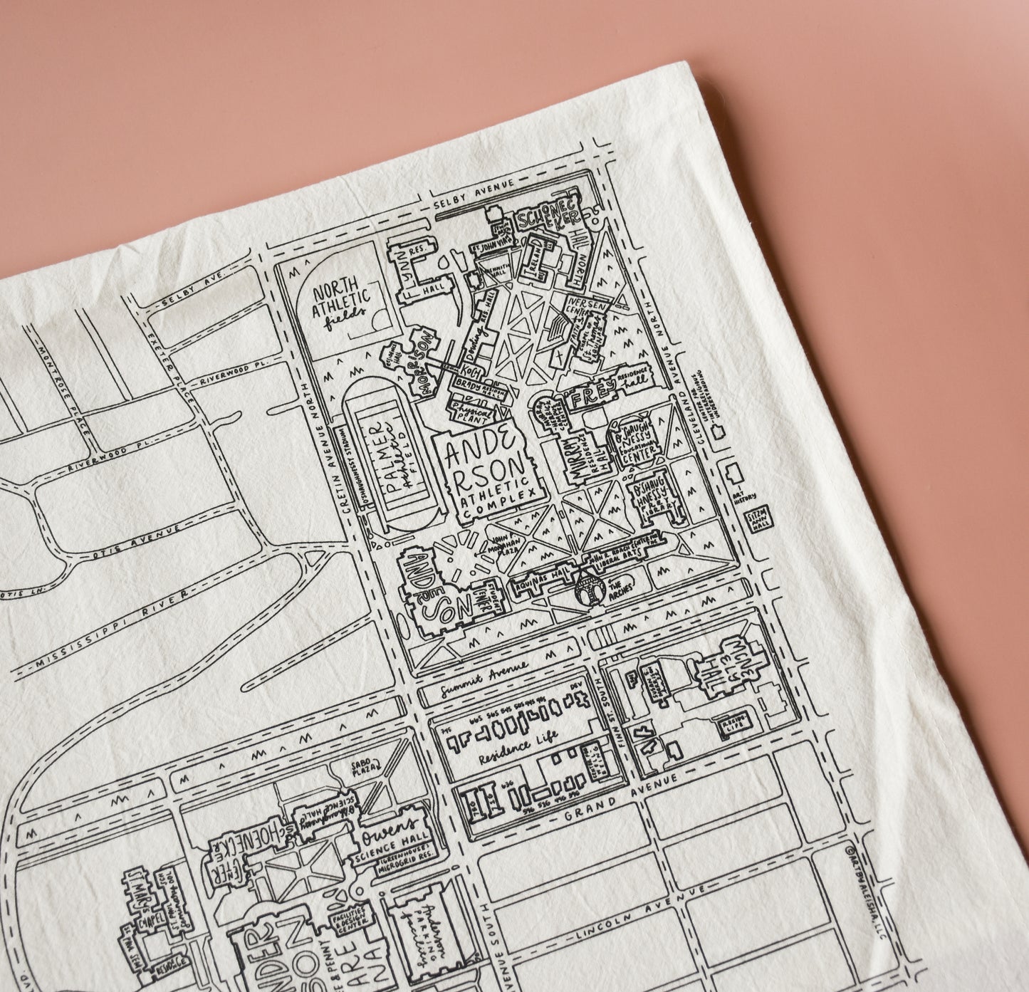 University of Saint Thomas Tea Towel