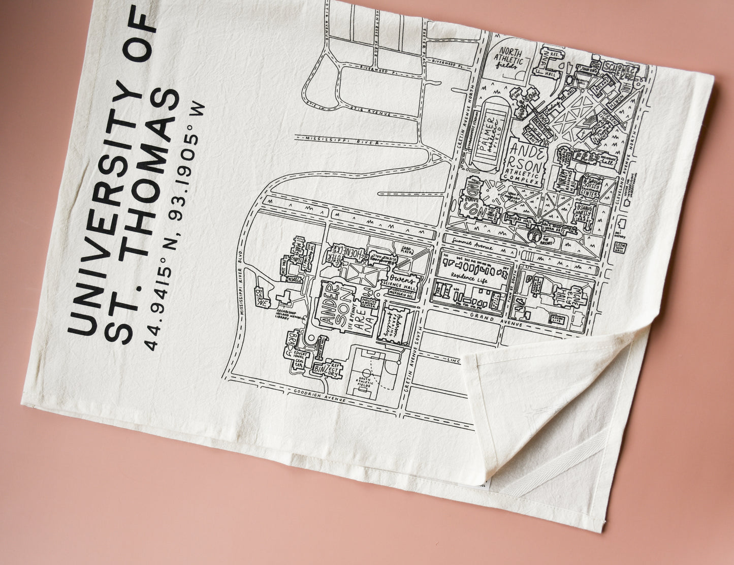 University of Saint Thomas Tea Towel