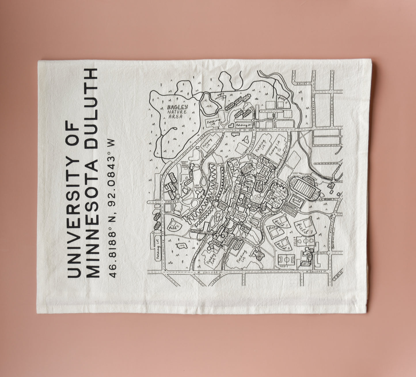 University of Minnesota (Duluth) Tea Towel