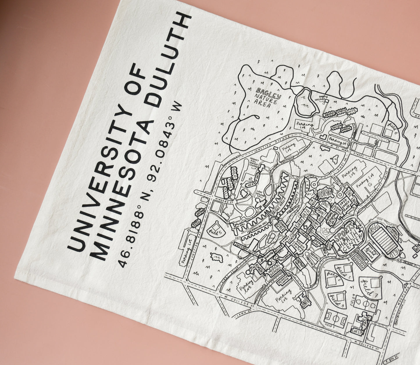 University of Minnesota (Duluth) Tea Towel