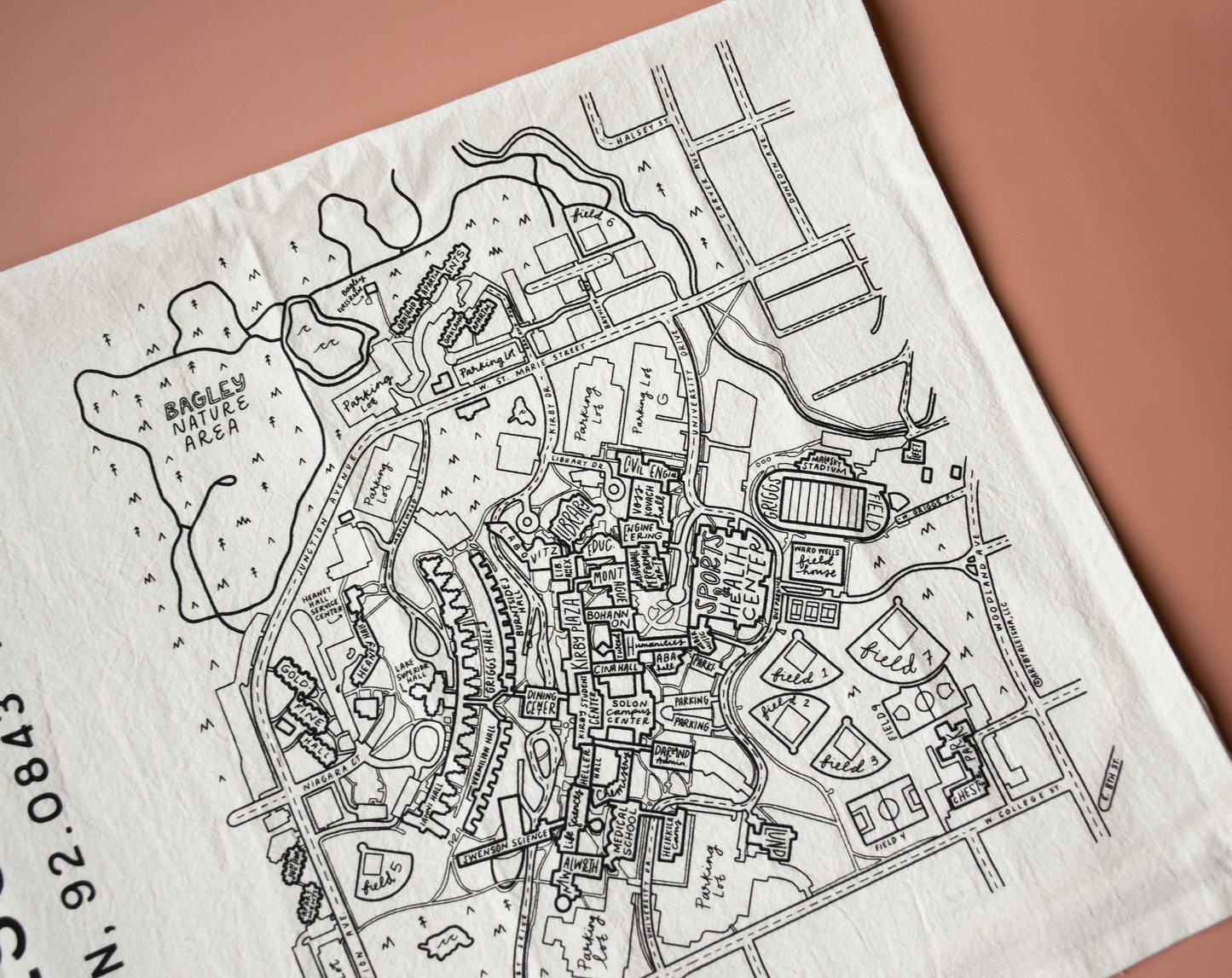 University of Minnesota (Duluth) Tea Towel