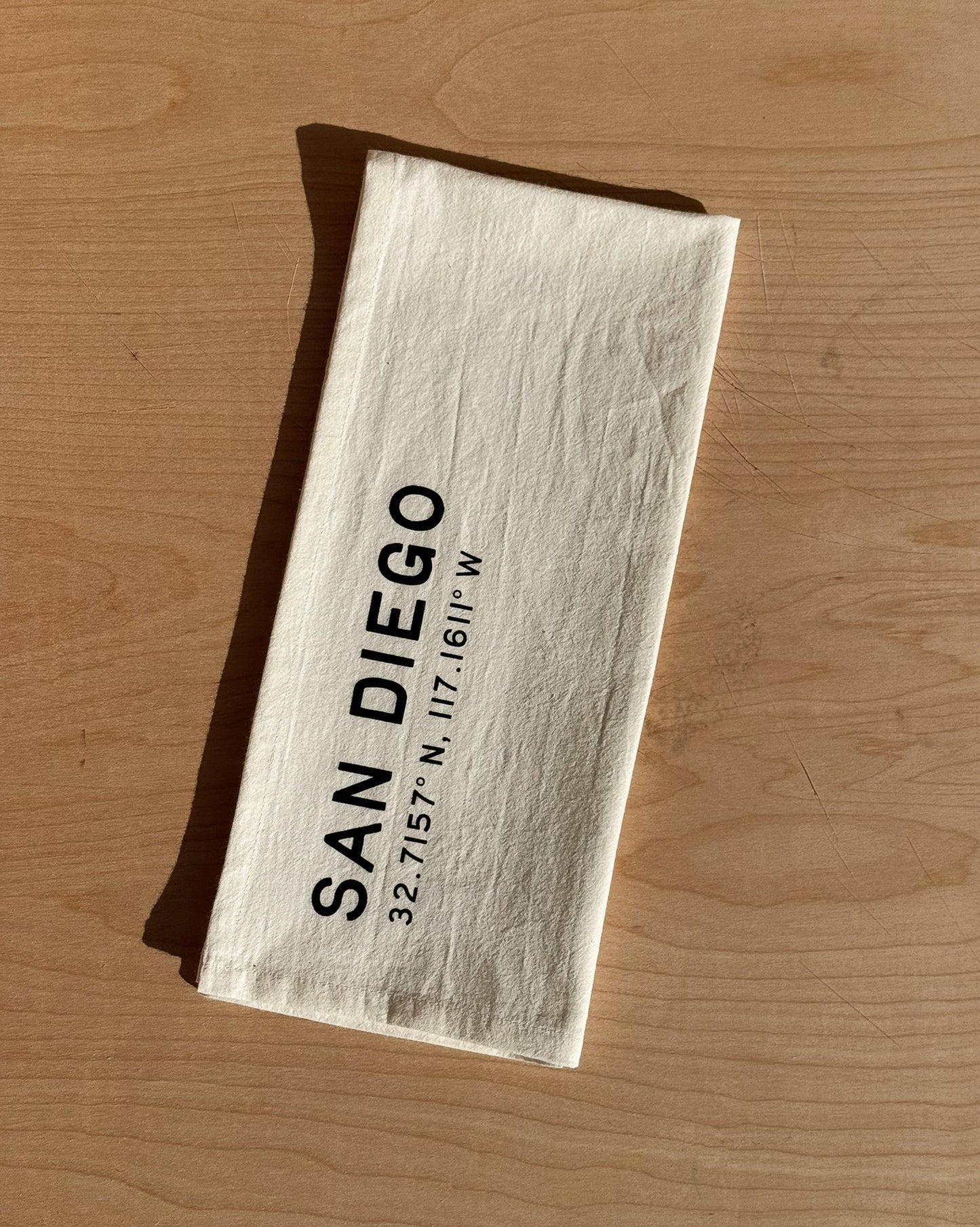San Diego Map Tea Towel