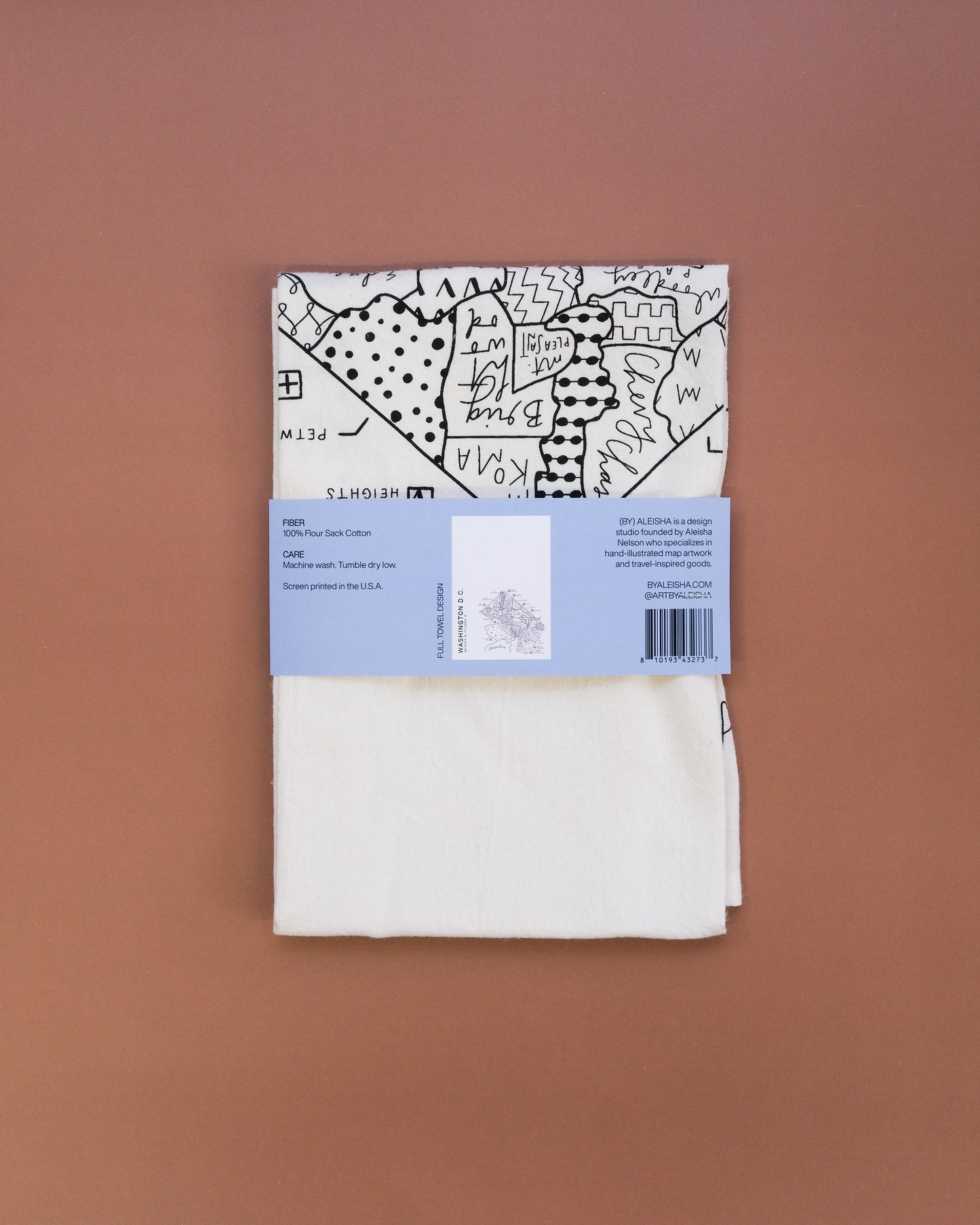 Washington D.C. Map Tea Towel