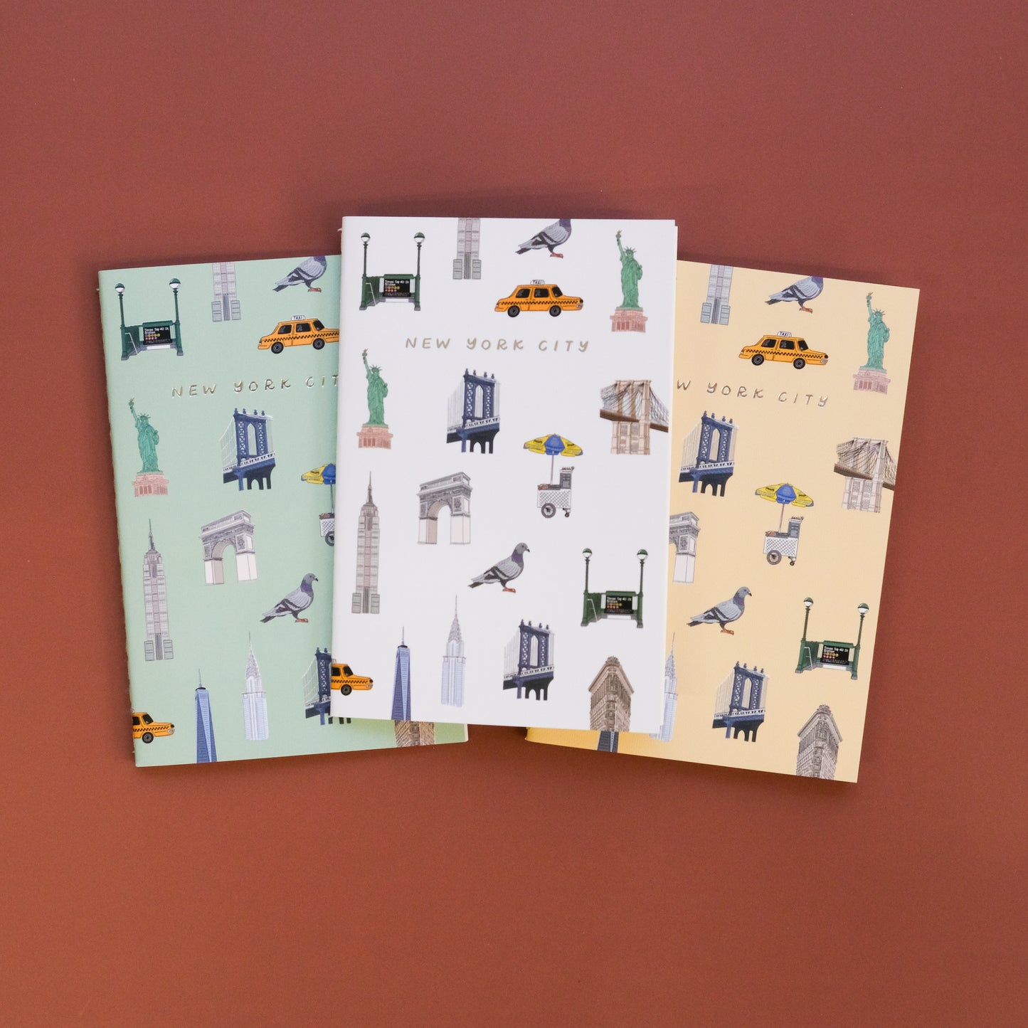 New York City Icon Notebooks (Set of 3)