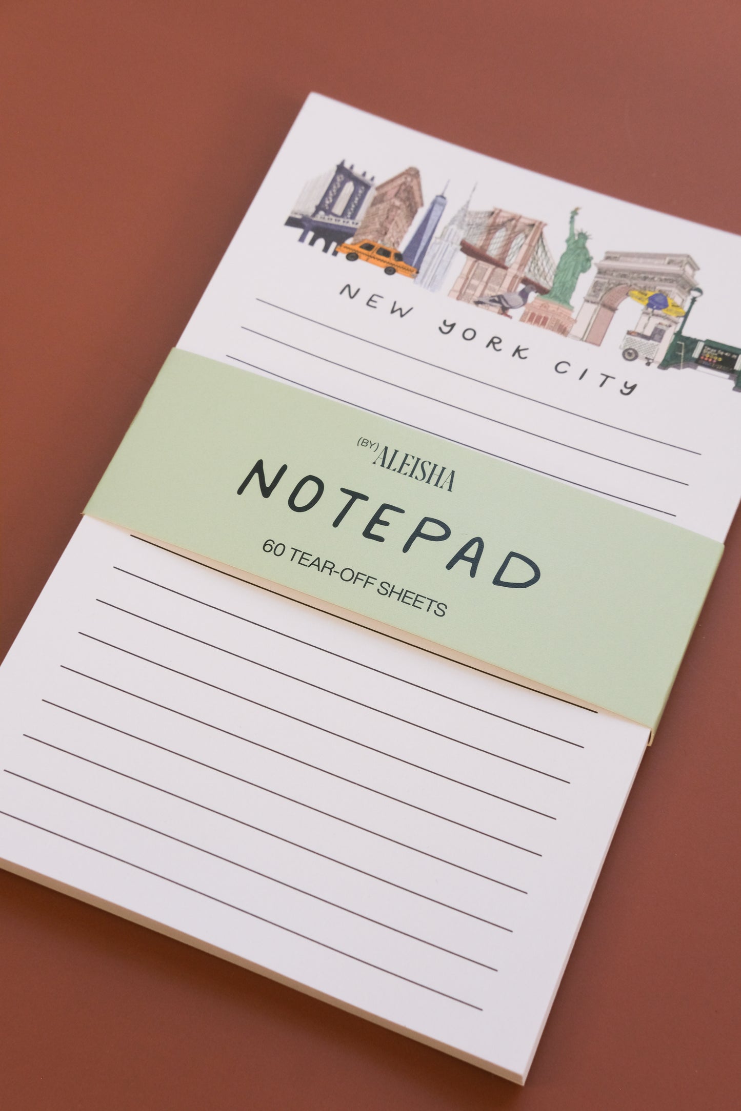 New York City Illustrated Landmarks Notepad