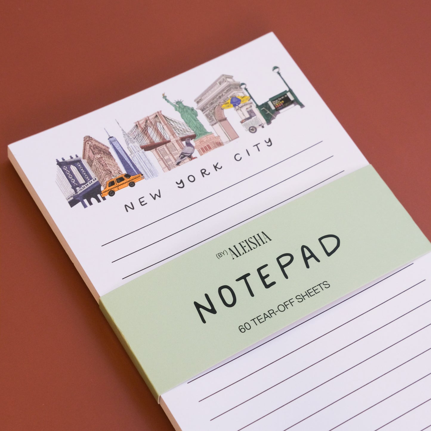 New York City Illustrated Landmarks Notepad