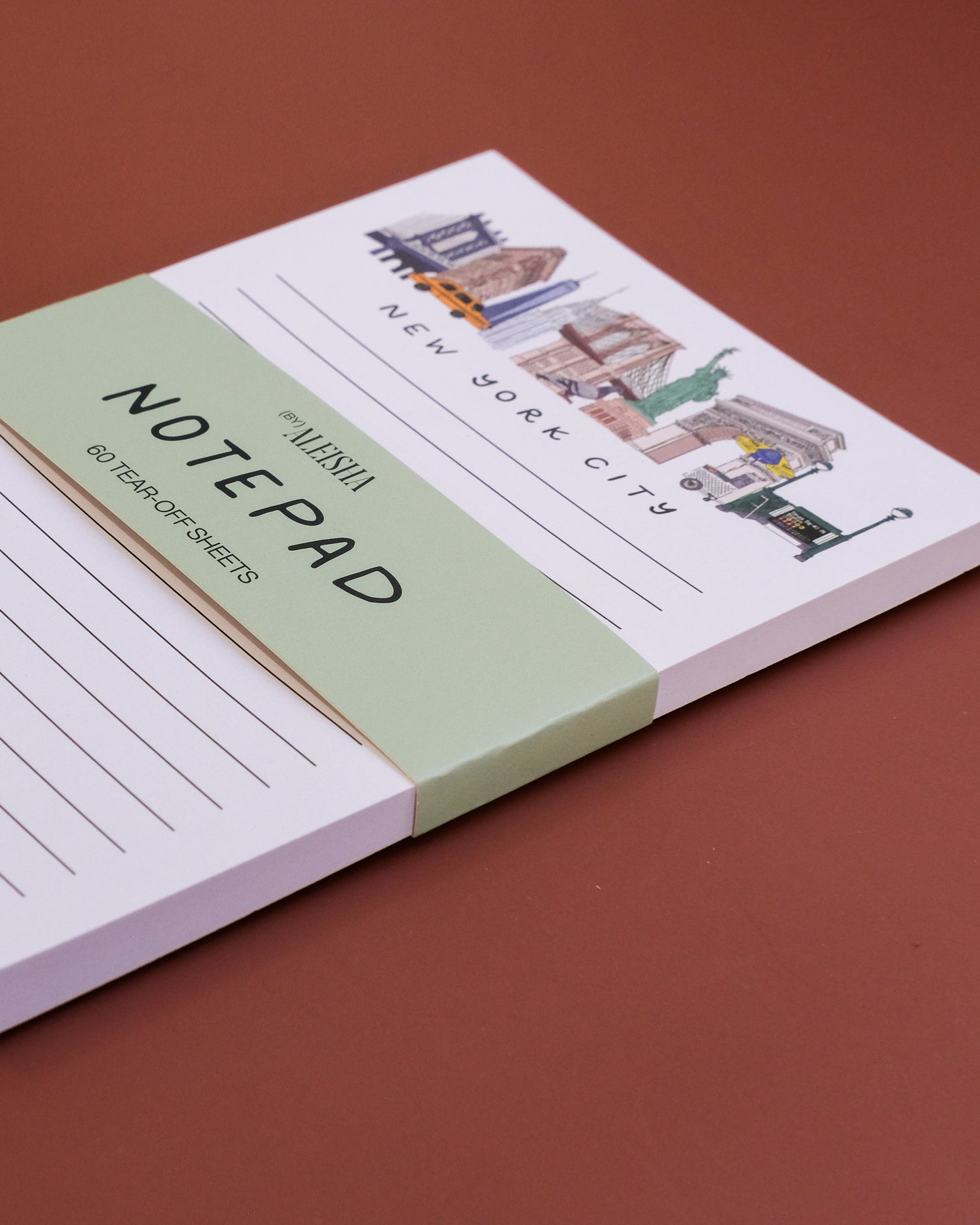New York City Illustrated Landmarks Notepad