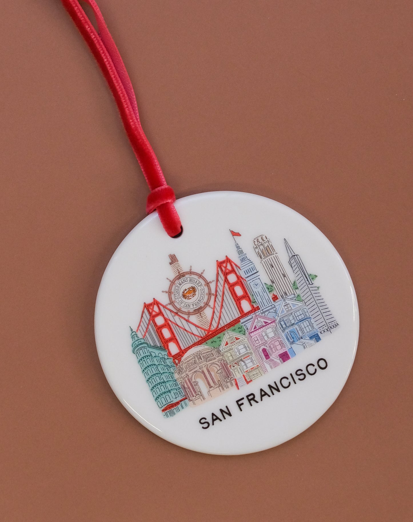 San Francisco Landmarks Ornament