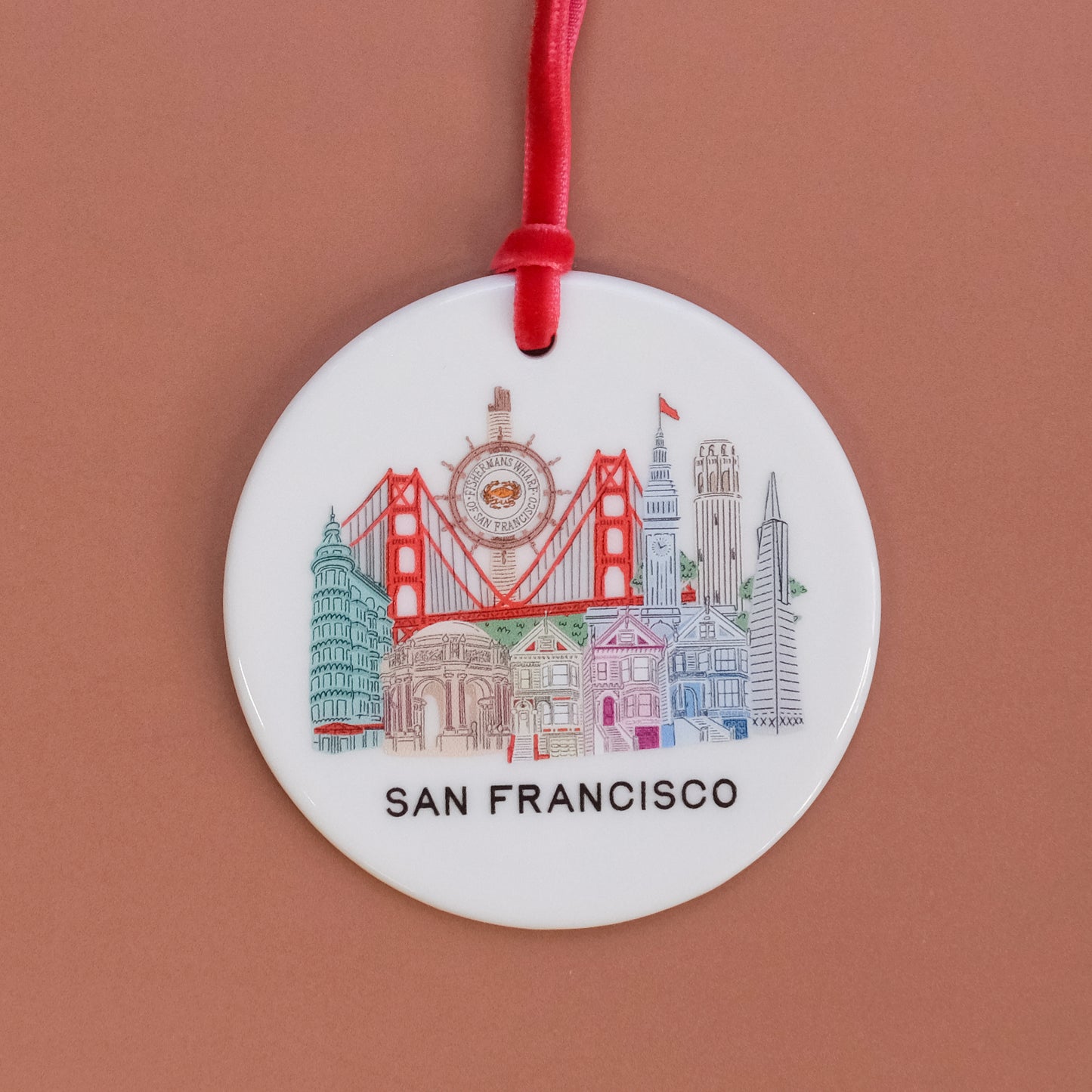 San Francisco Landmarks Ornament
