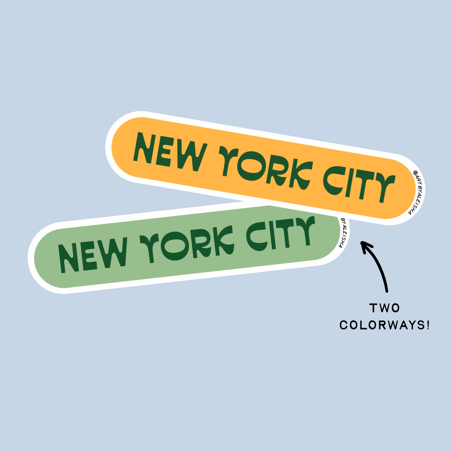 New York City Pill Sticker