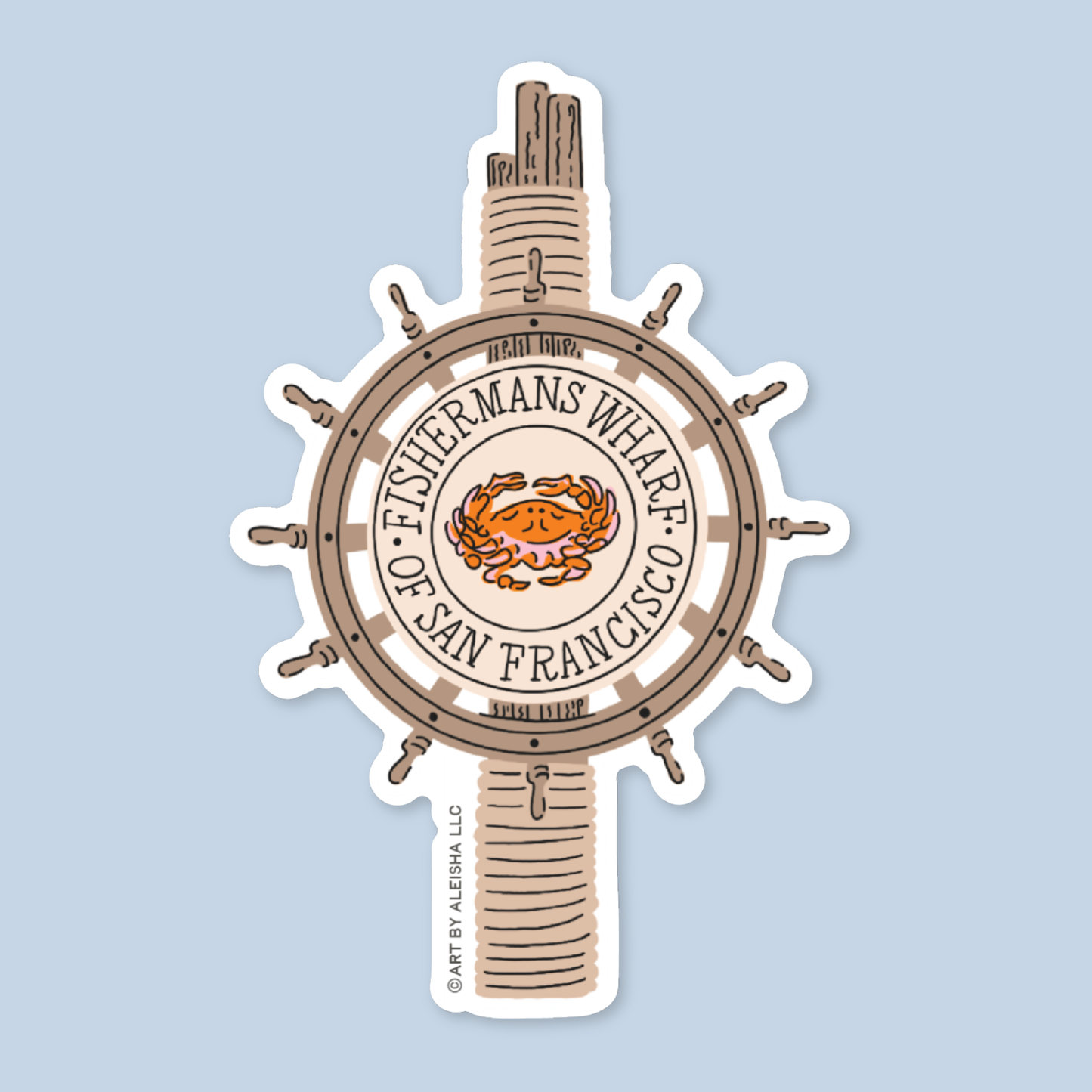 Fisherman's Wharf Landmark Sticker
