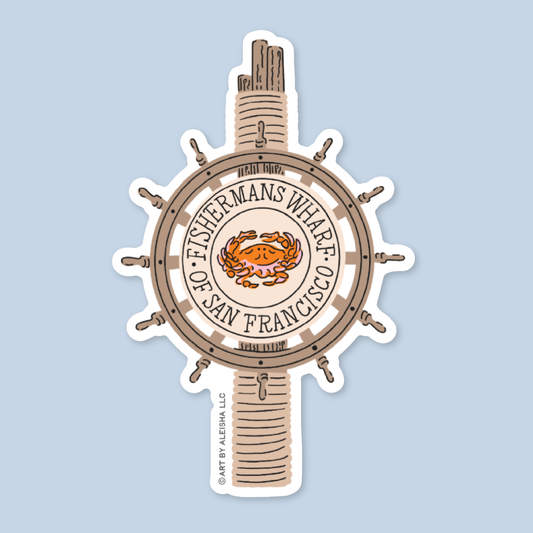 Fisherman's Wharf Landmark Sticker