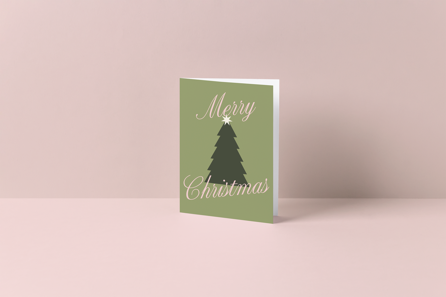 Geometric Christmas Tree Greeting Card