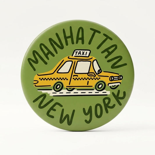 Manhattan Taxi Cab Magnet