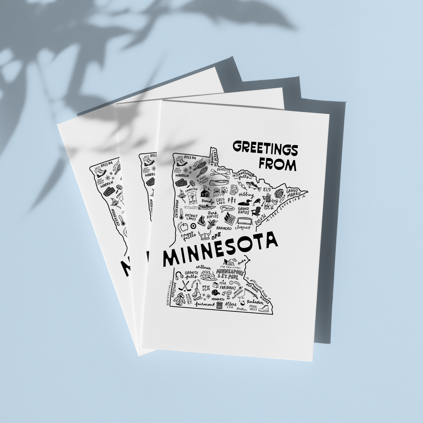 Greetings from Minnesota Card