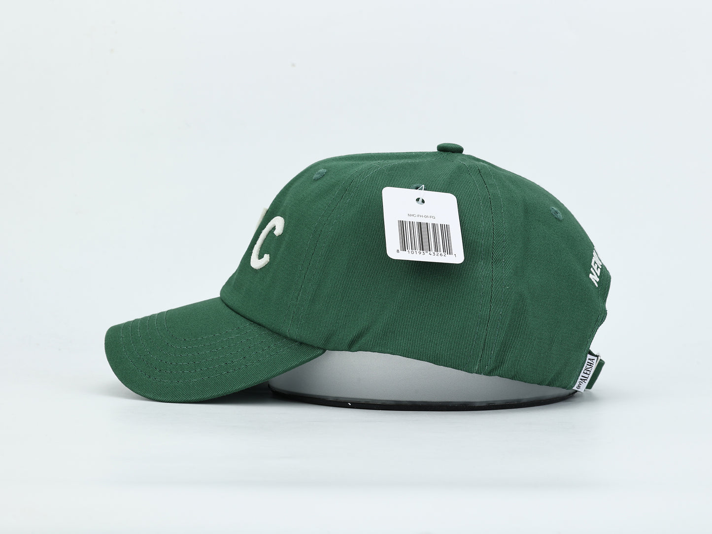 NYC Felt Lettered Dad Hat (Green)