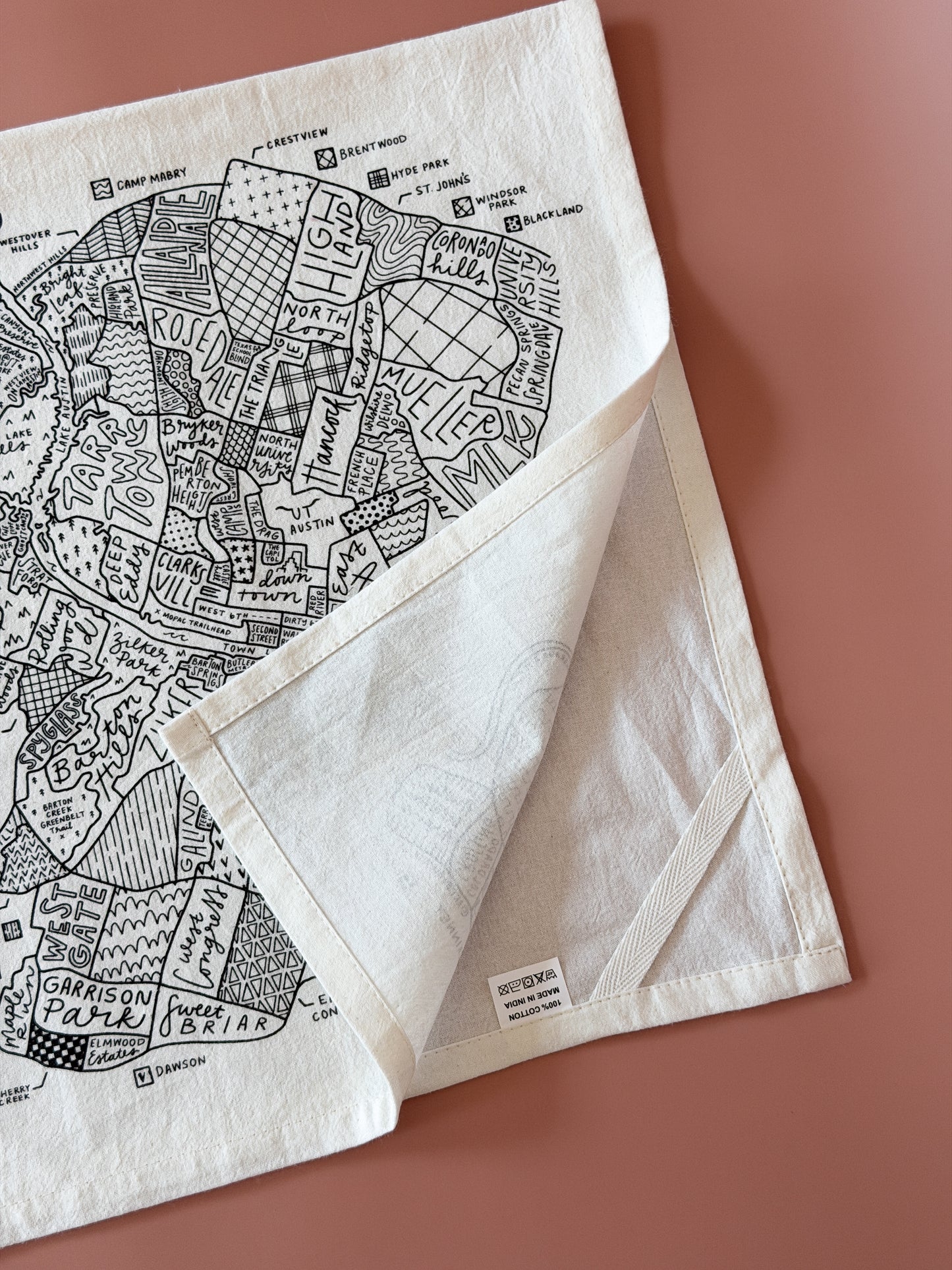 Austin Map Tea Towel