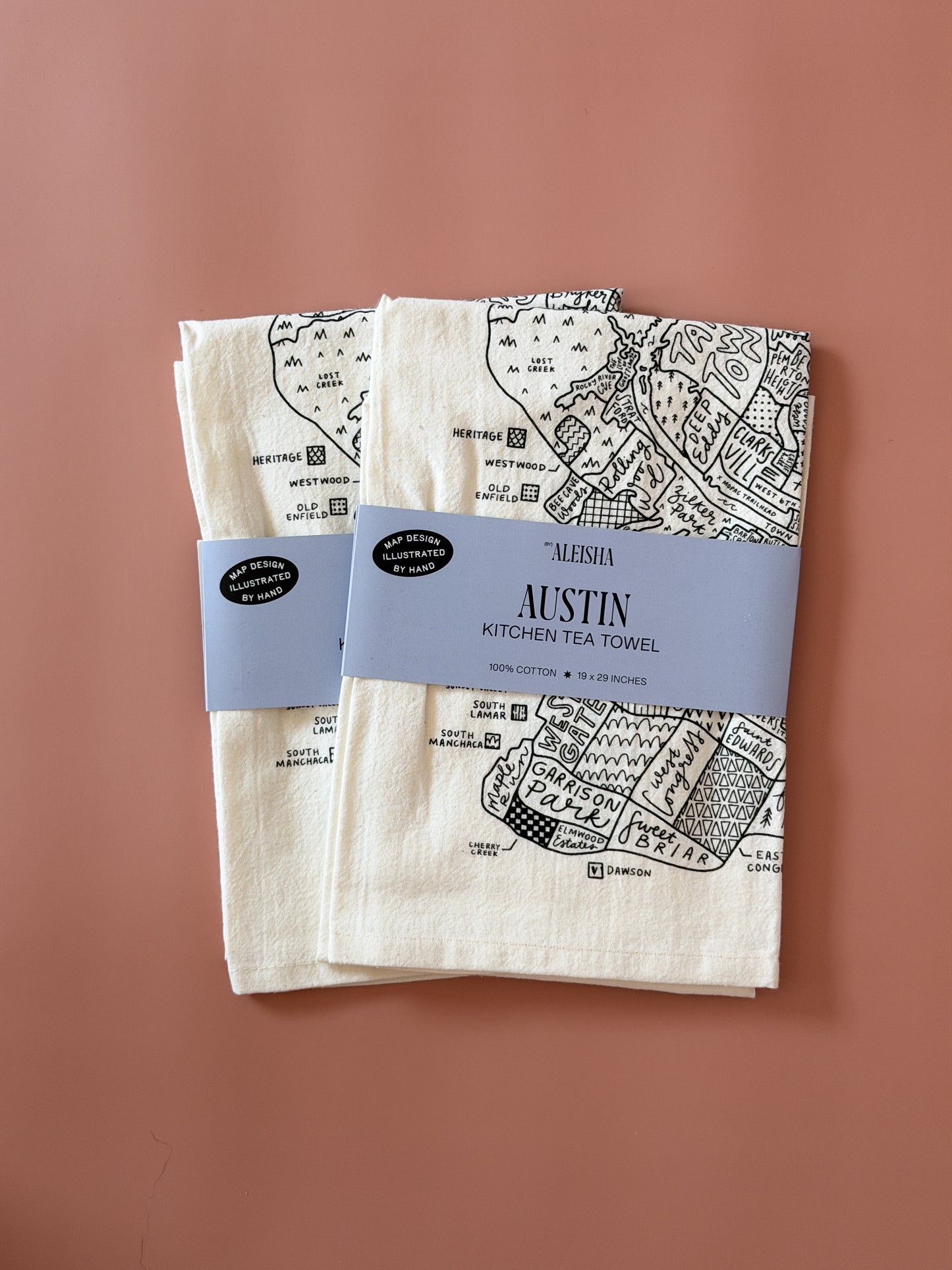 Austin Map Tea Towel