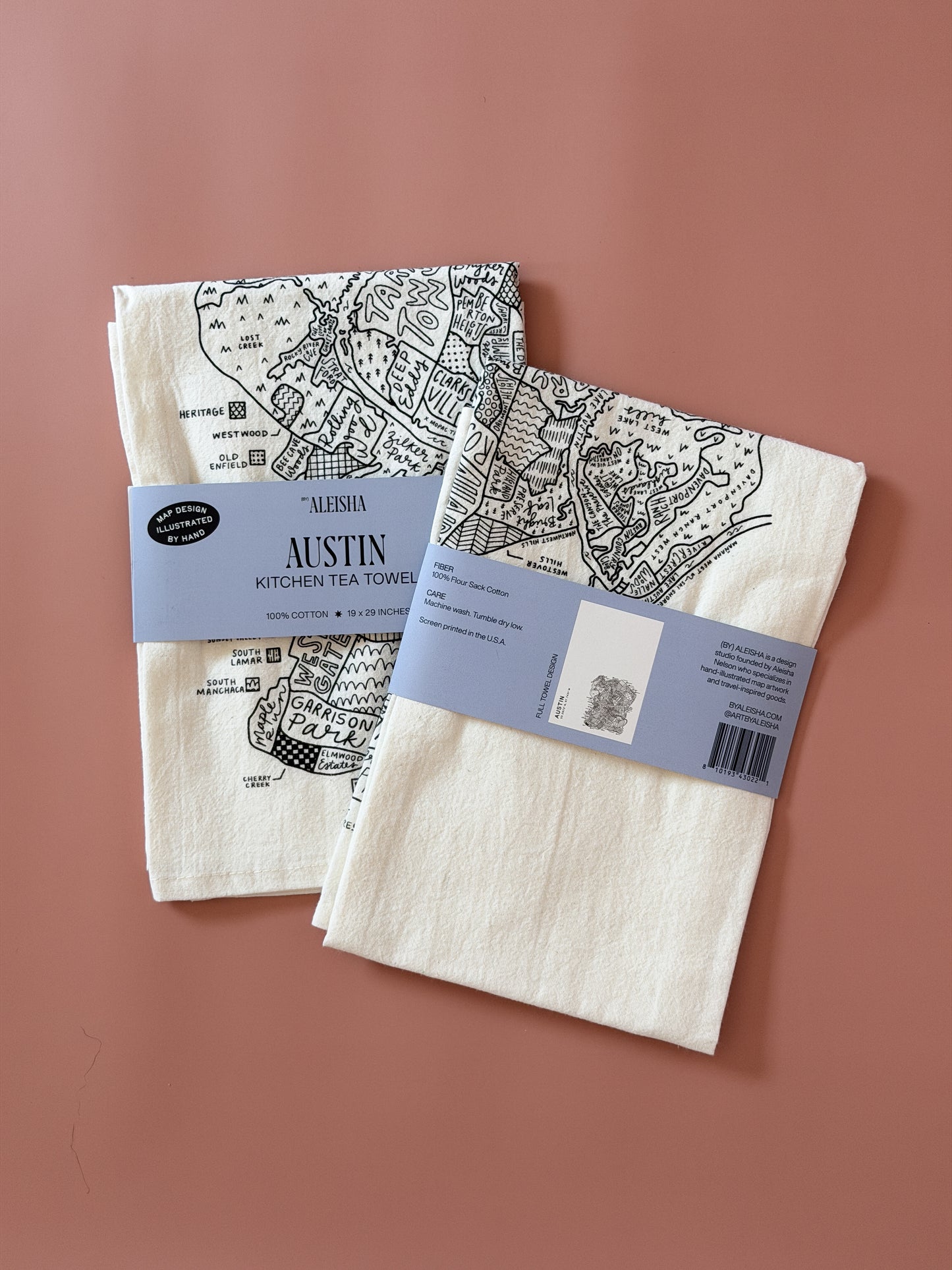 Austin Map Tea Towel
